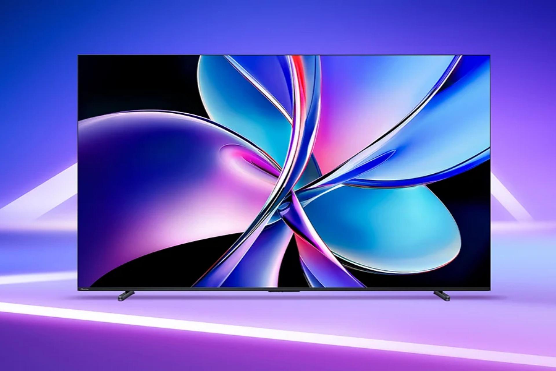 تلویزیون‌های سری E7Q Pro QLED هایسنس درحال نمایش تصویر رنگی