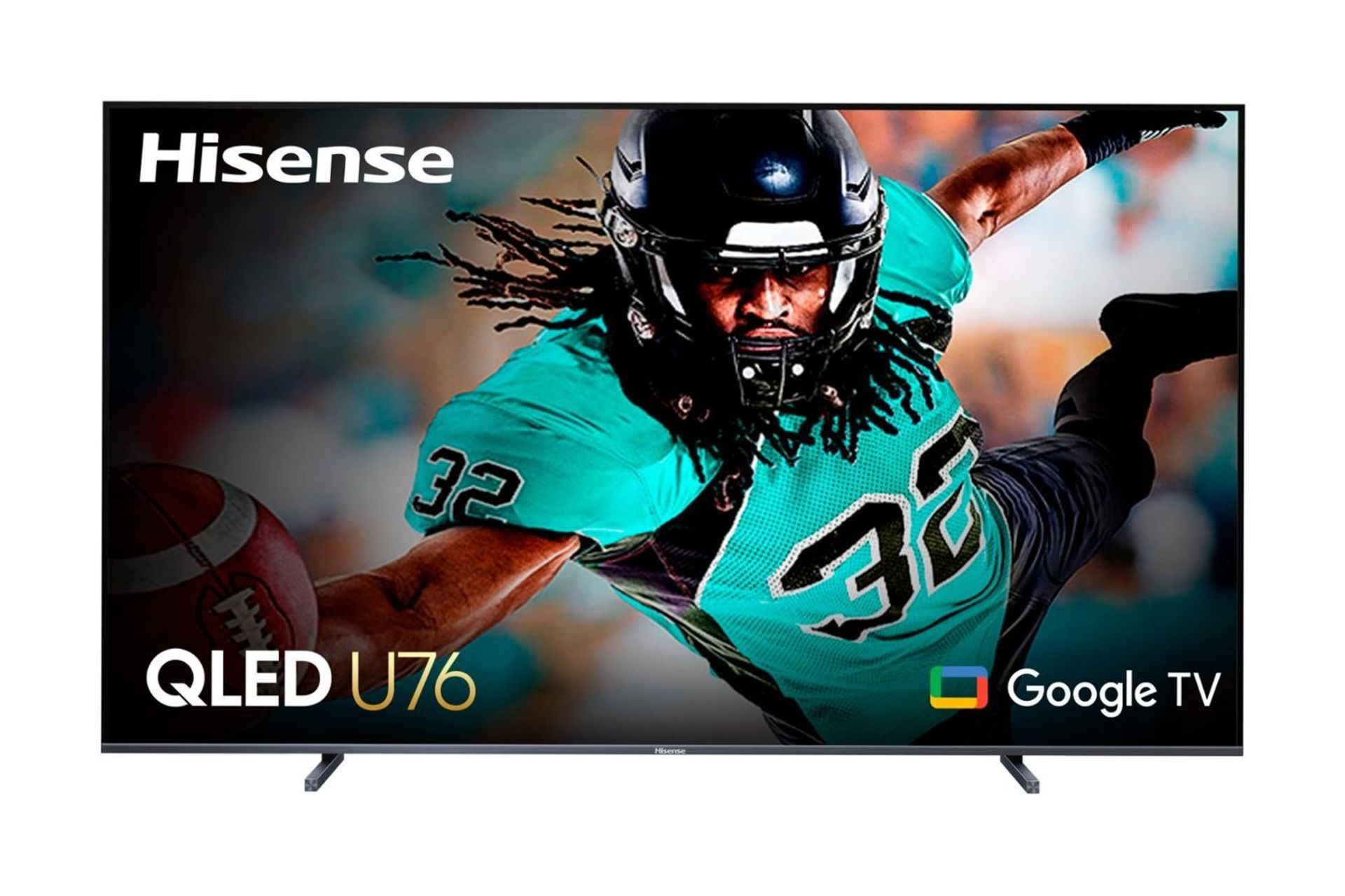 تلویزیون هایسنس U76 با ابعاد ۱۰۰ اینچ از نمای جلو
