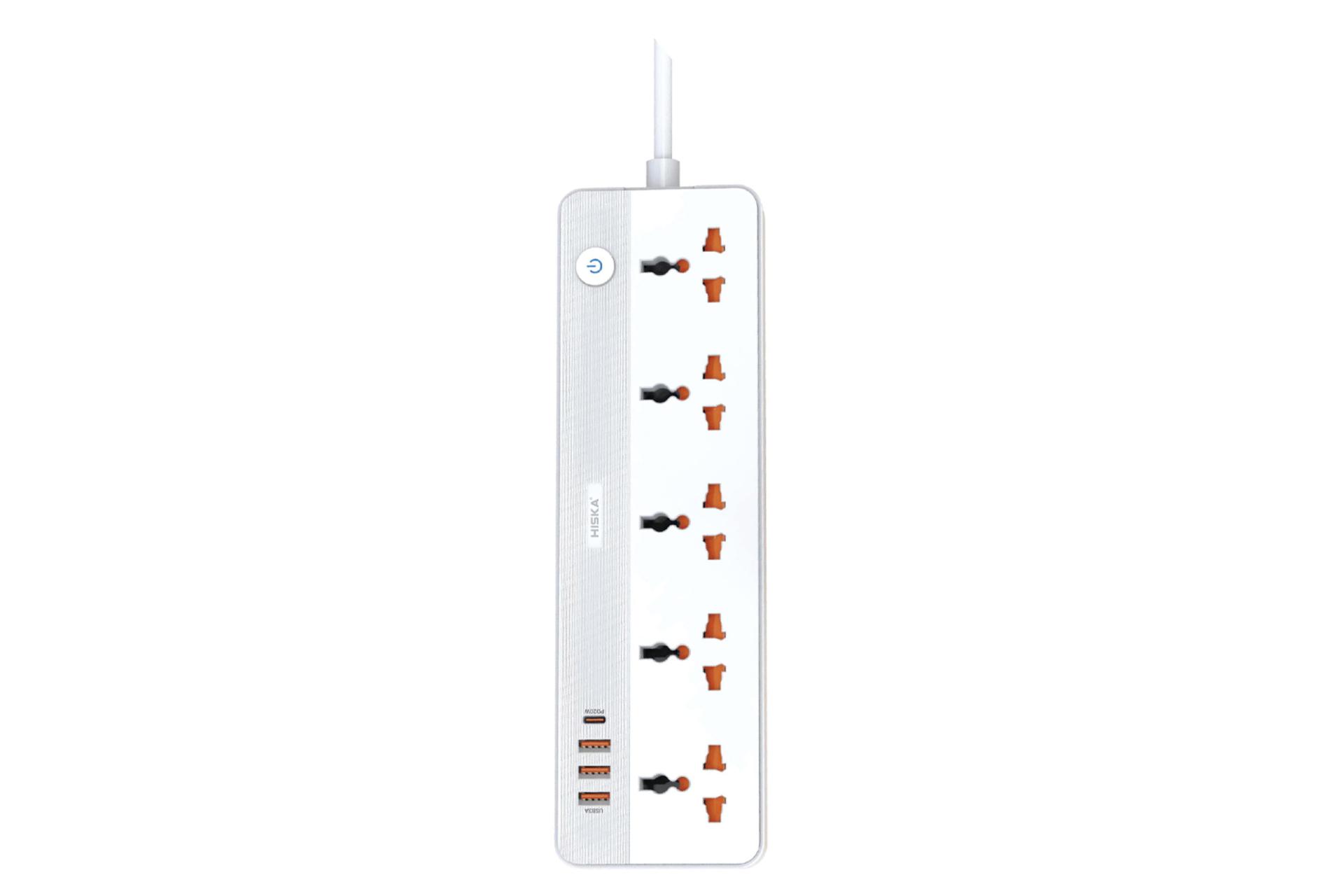 چندراهی برق هیسکا مدل CH-5517EU رنگ سفید