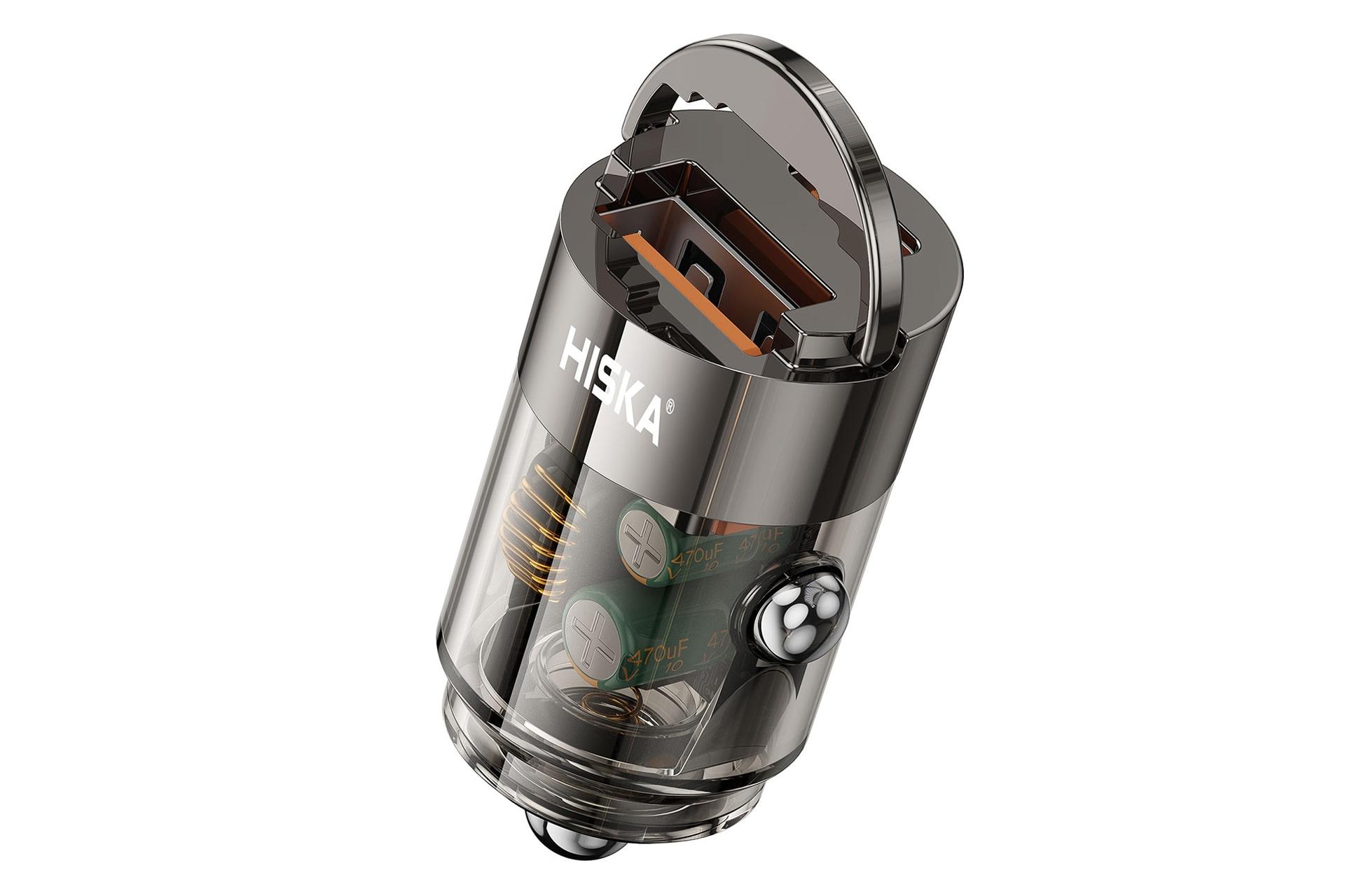 شارژر هیسکا HISKA HCC-317 از نمای کناری