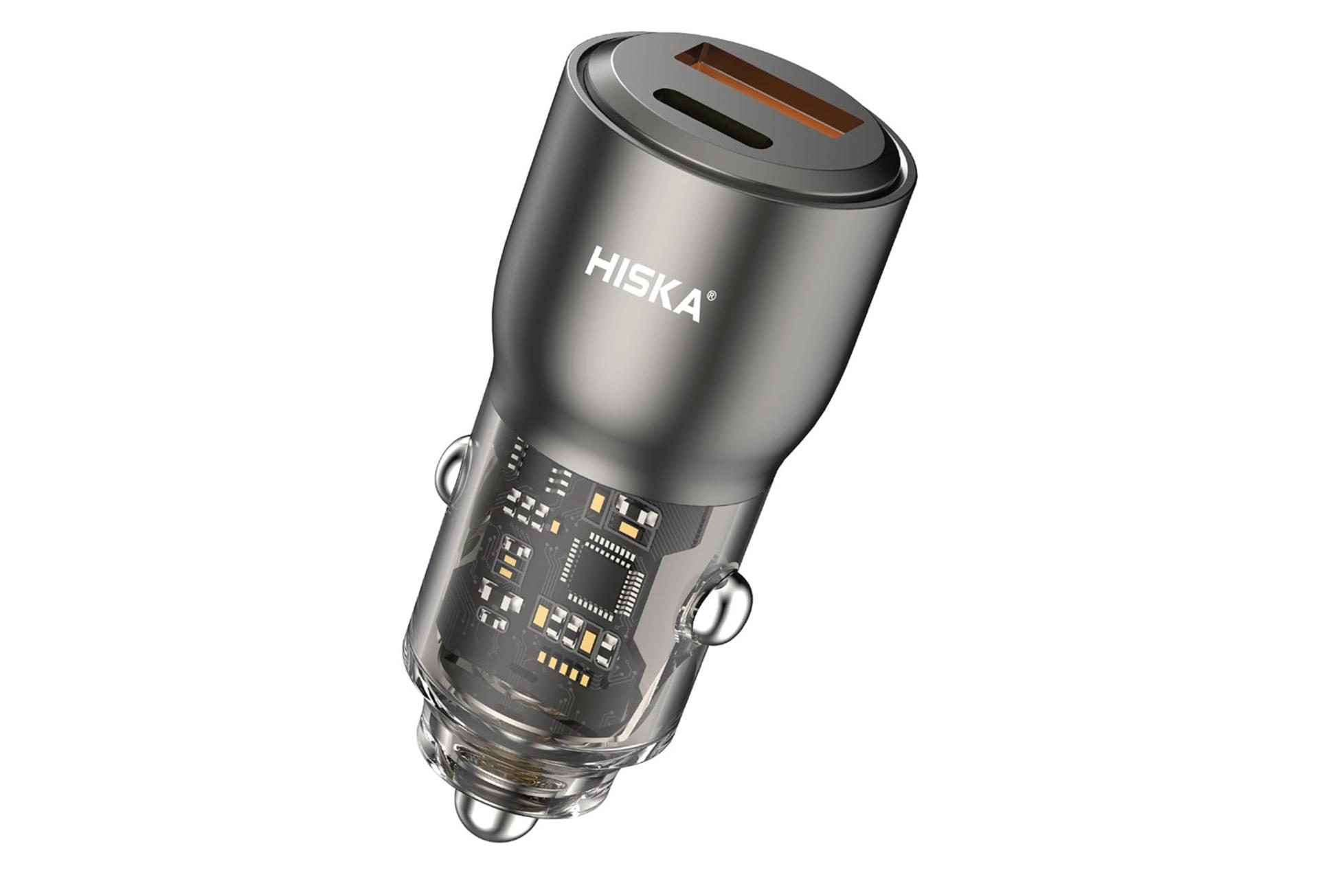 شارژر هیسکا HISKA HCC-329 از نمای کناری