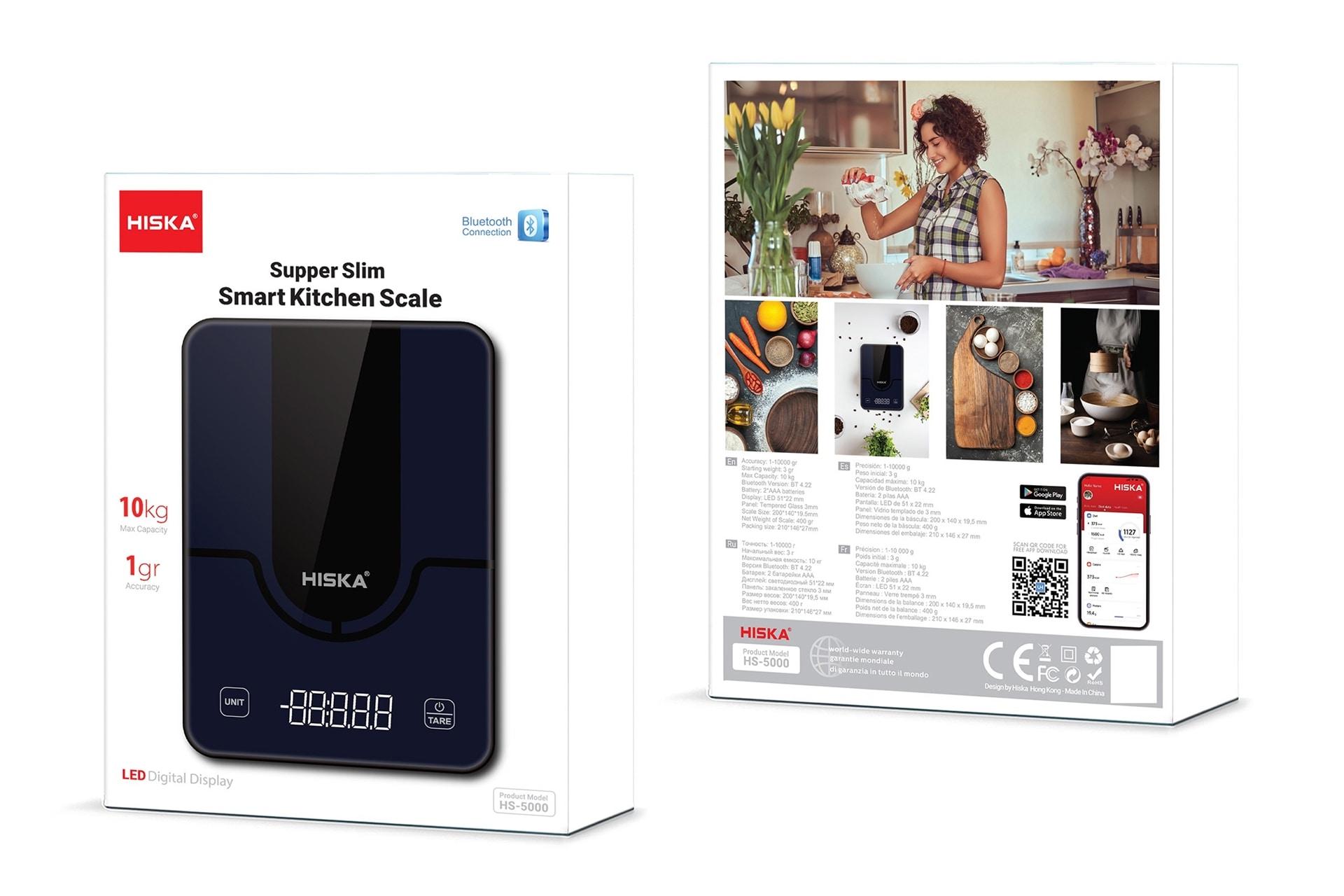جعبه ترازوی آشپزخانه هیسکا HISKA HS-5000