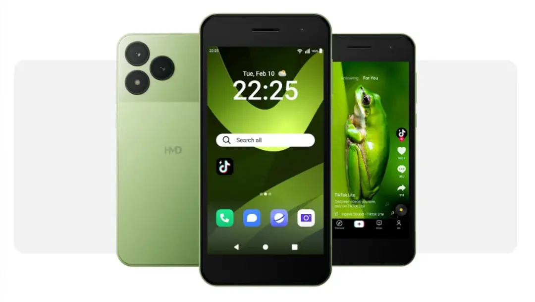 نمای جلو و پشت گوشی HMD Asha 305
