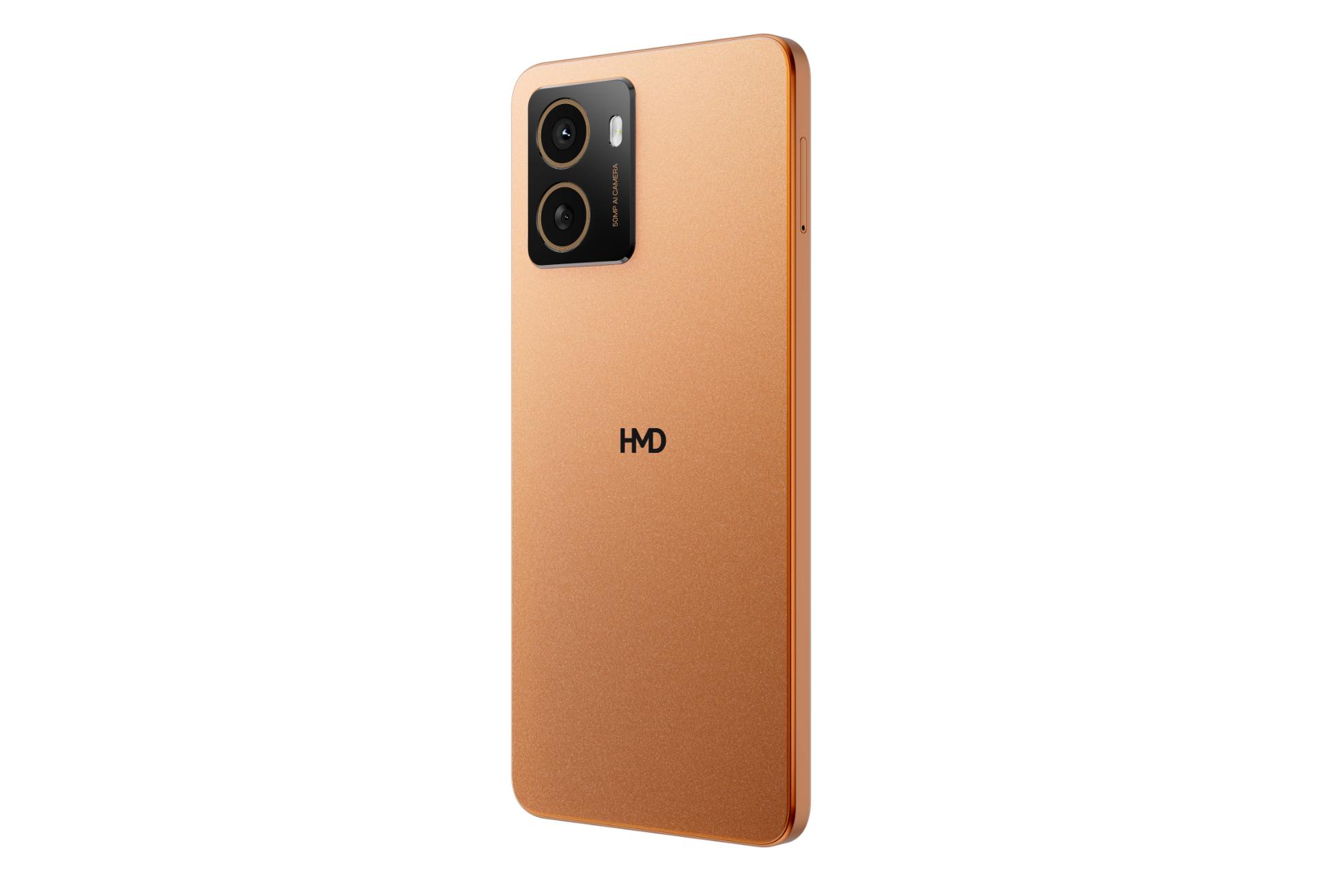 سمت راست پنل پشت گوشی موبایل اچ ام دی پالس پلاس نارنجی / HMD Pulse Plus