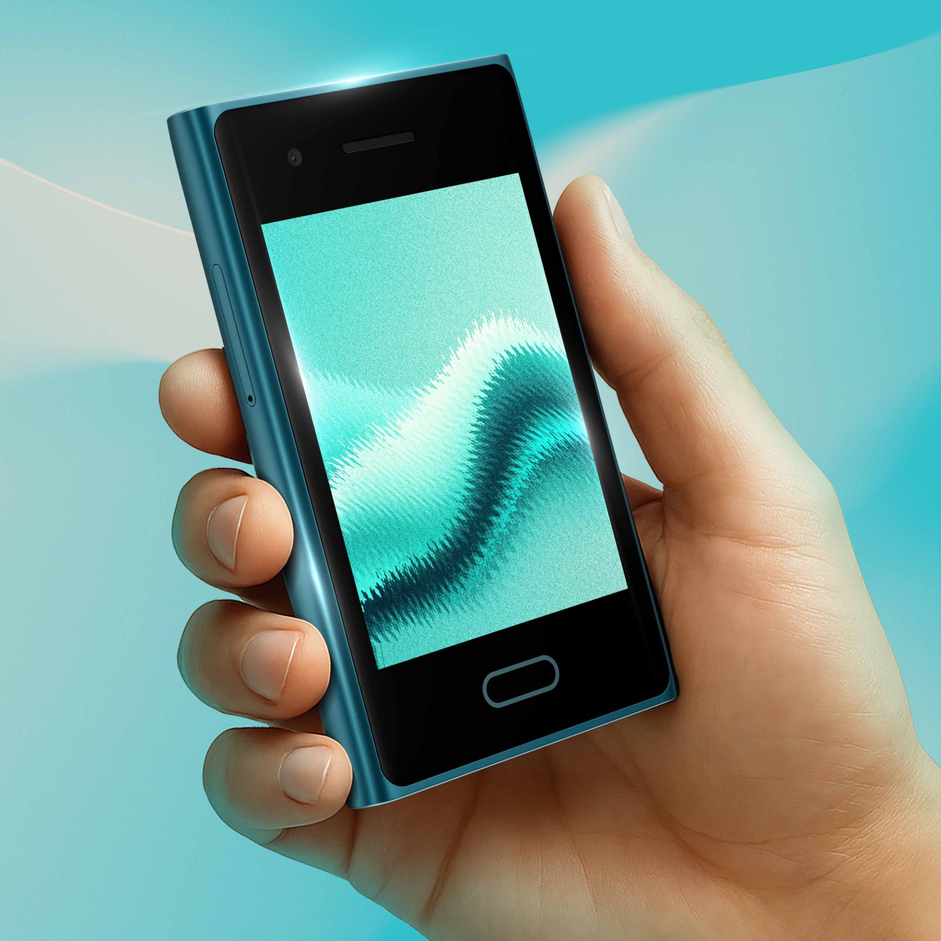 گوشی اچ‌ام‌دی تاچ 4G در دست یک کاربر