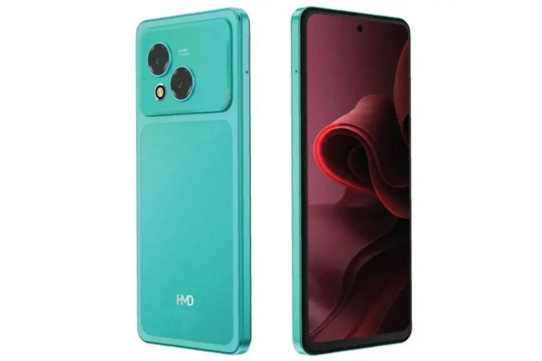 گوشی هوشمند HMD Vibe 2 Pro با بدنه سبز رنگ و دوربین دوگانه