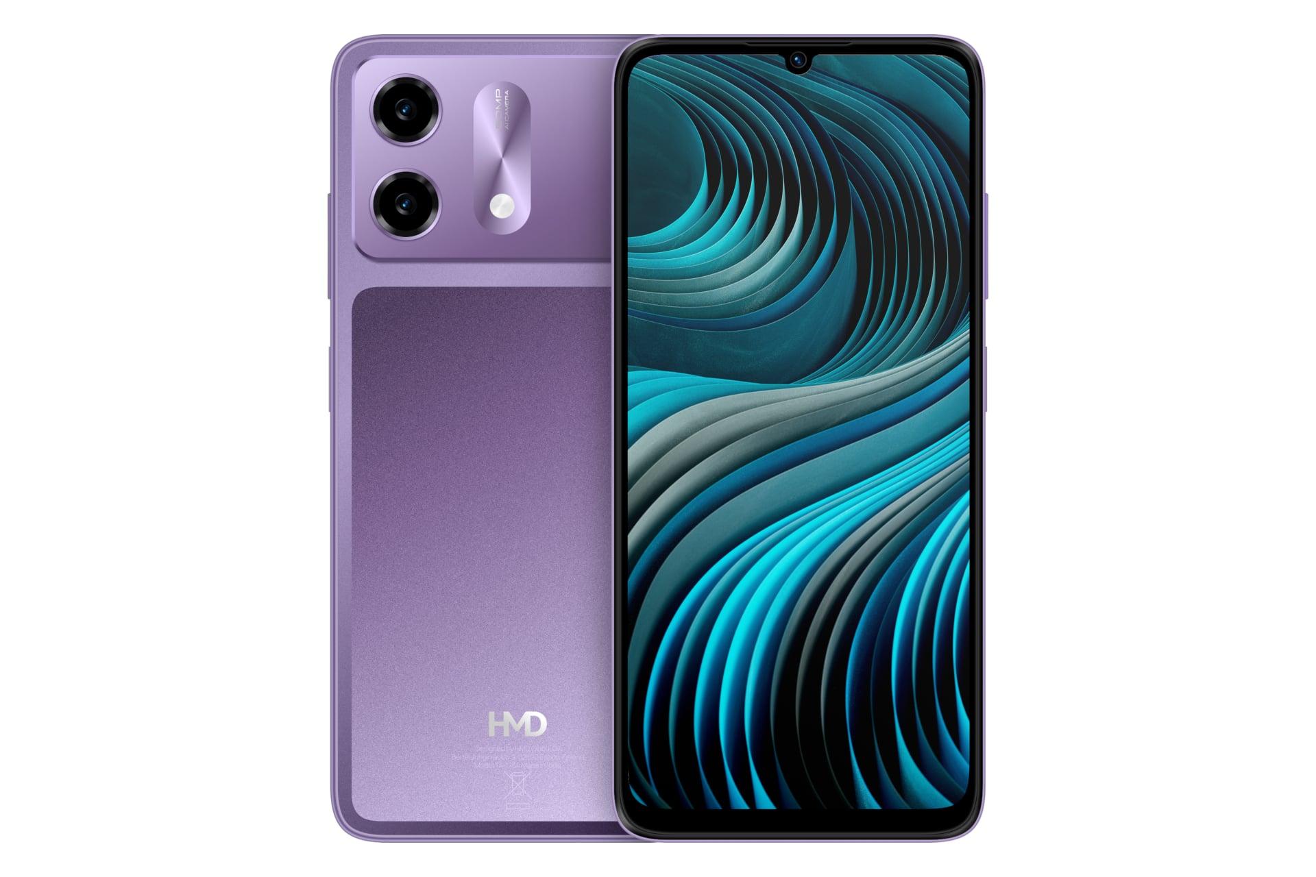 پنل جلو و پشت گوشی موبایل اچ ام دی وایب 2 بنفش / HMD Vibe2 5G