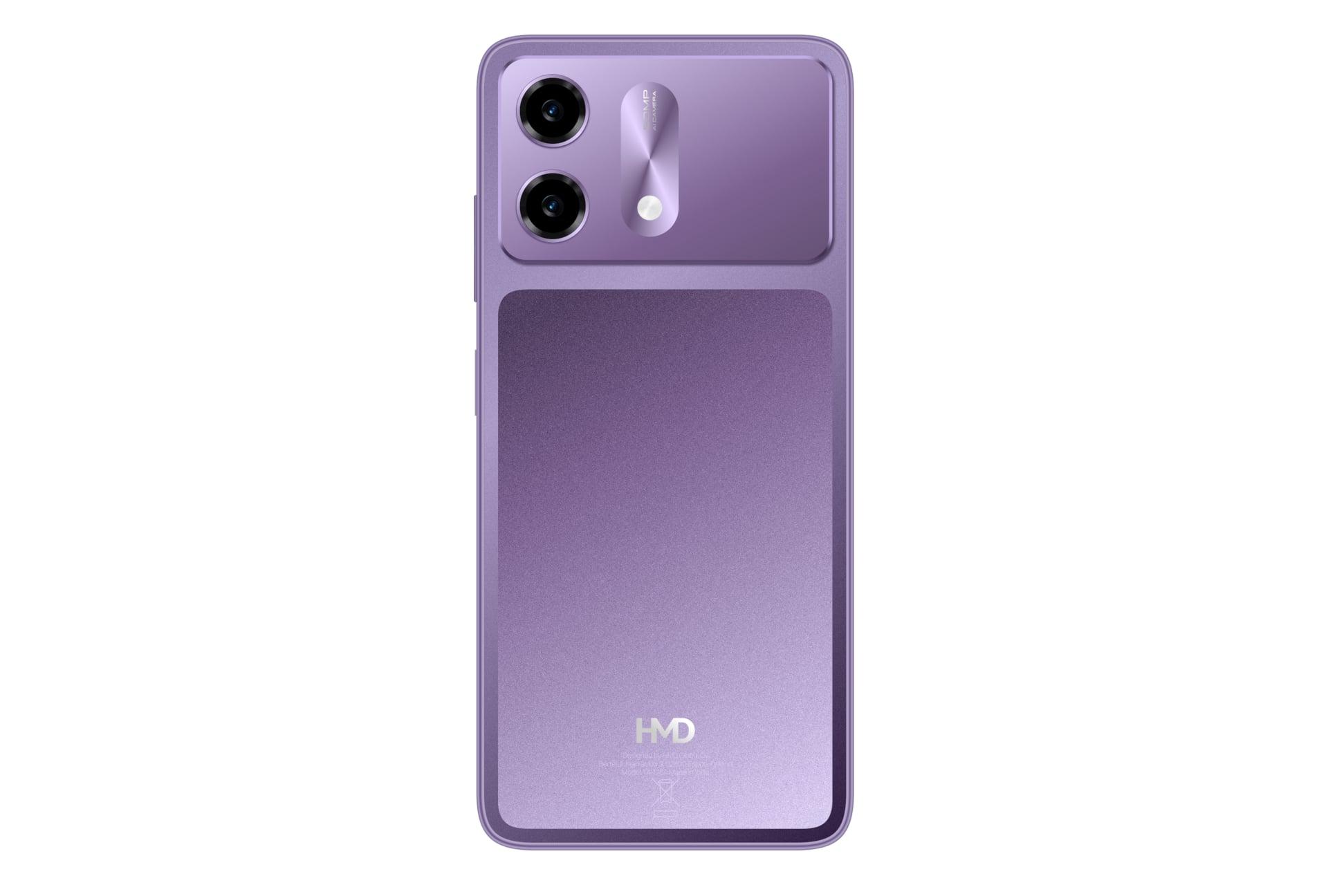 پنل پشت و چینش دوربین گوشی موبایل اچ ام دی وایب 2 بنفش / HMD Vibe2 5G