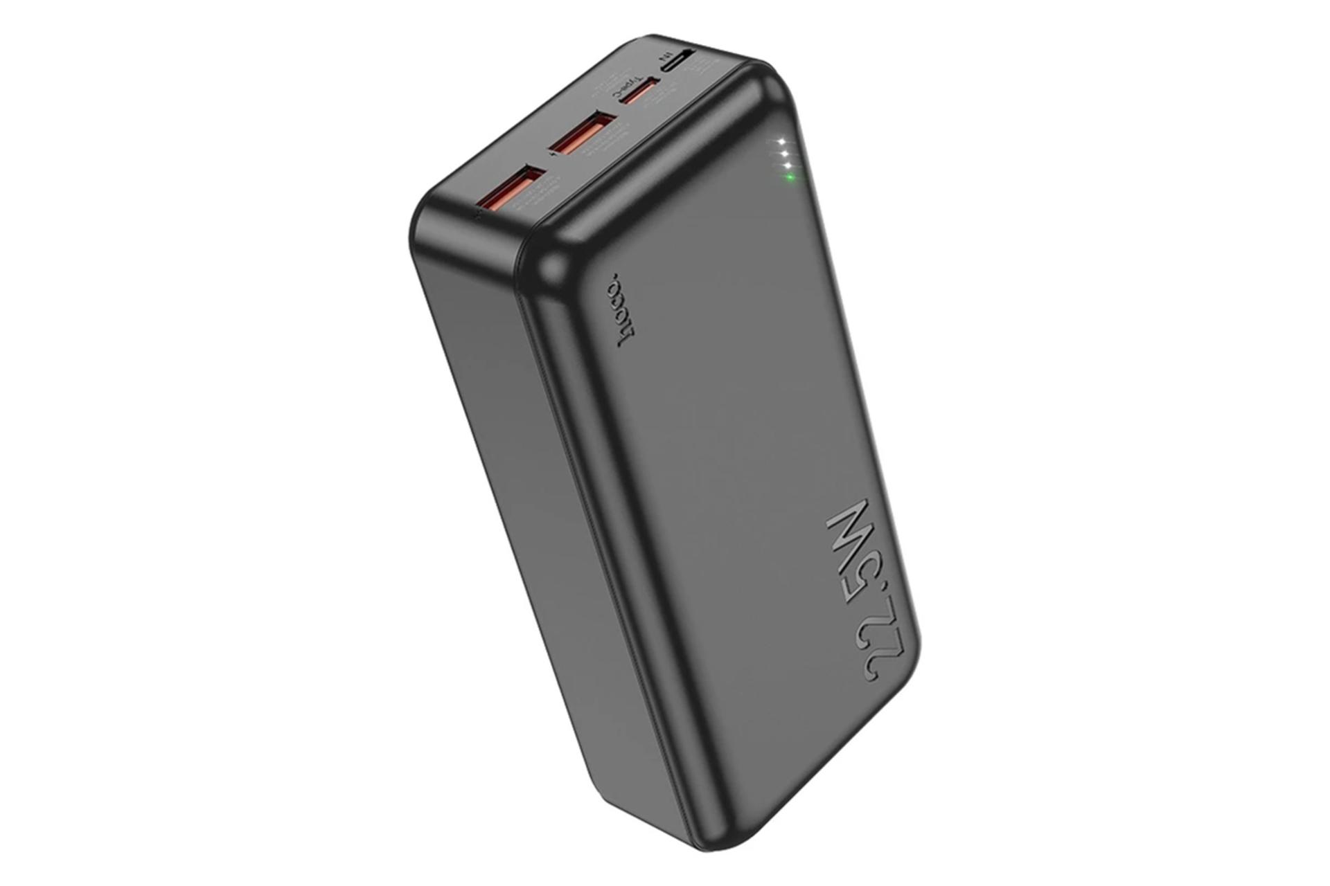 پاور بانک هوکو J101B با ظرفیت 30000 میلی‌آمپر ساعت رنگ مشکی