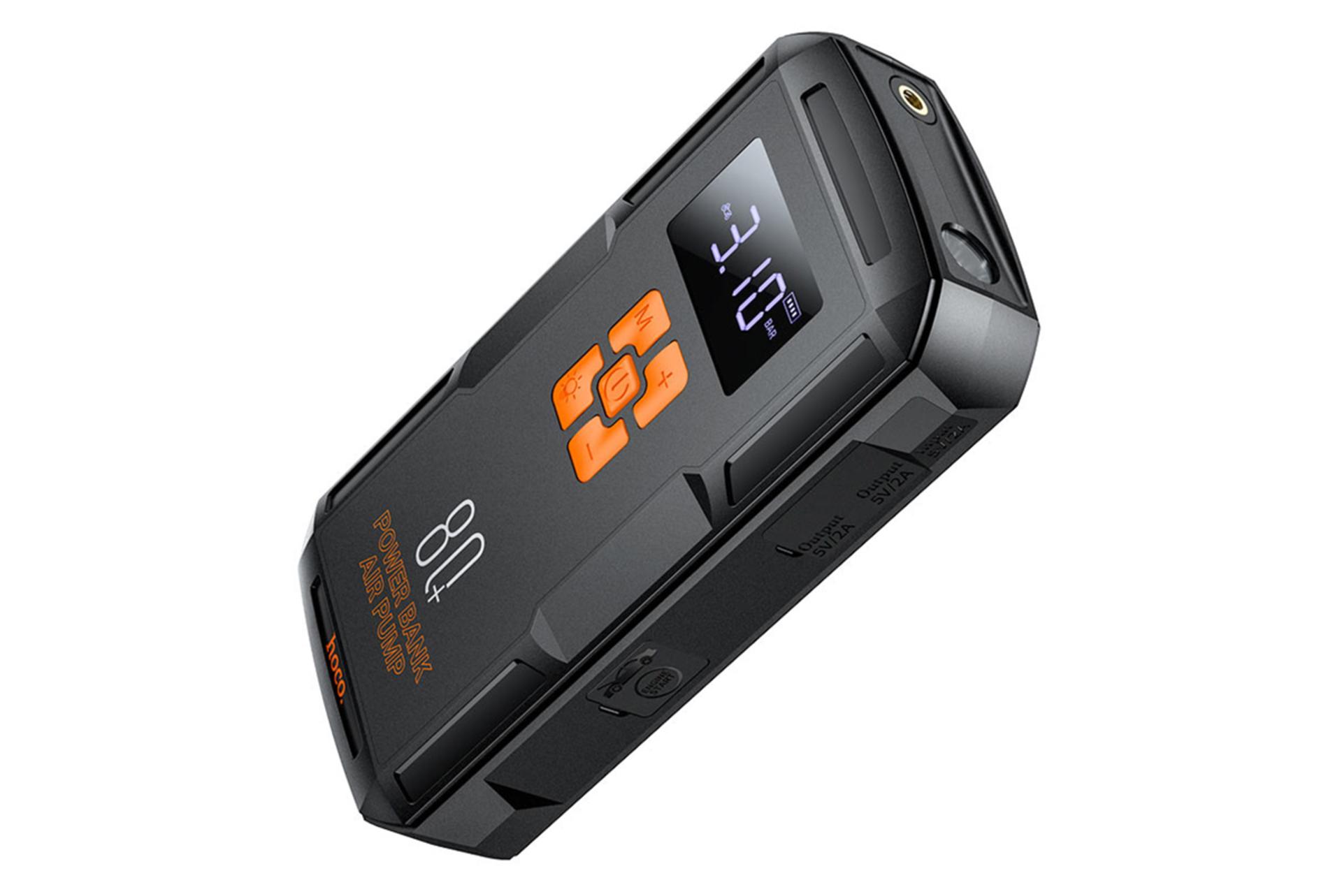 ابعاد و اندازه پاور بانک هوکو QS2 با ظرفیت 8000 میلی‌آمپر ساعت