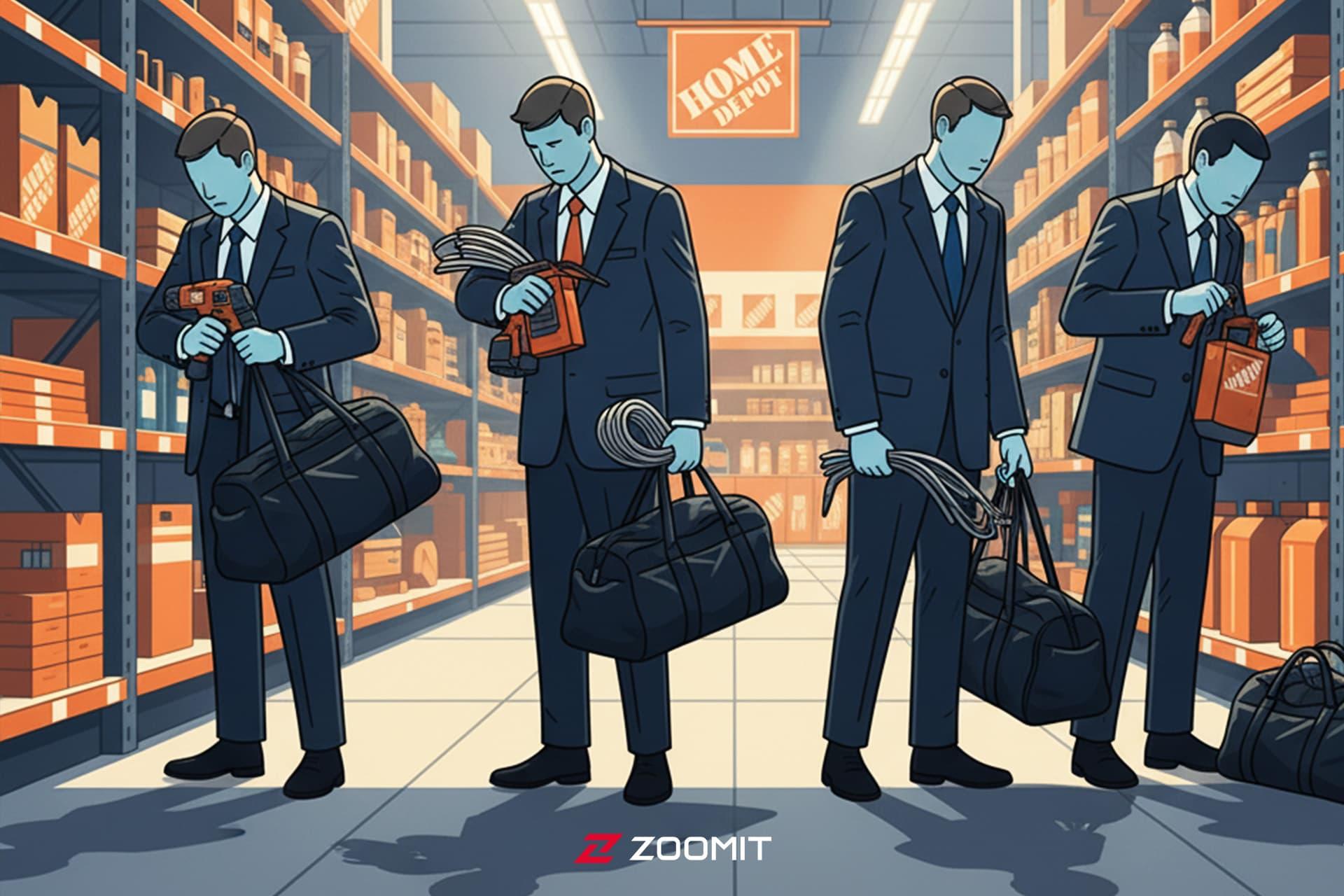 سرقت از فروشگاه هوم دیپو