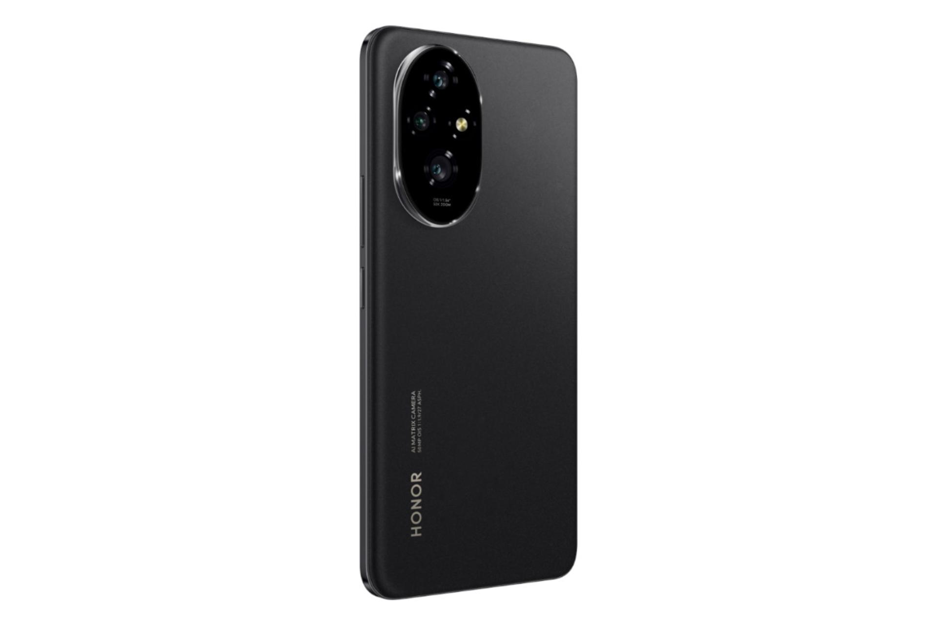 سمت چپ پنل پشت گوشی موبایل آنر HONOR 200 مشکی
