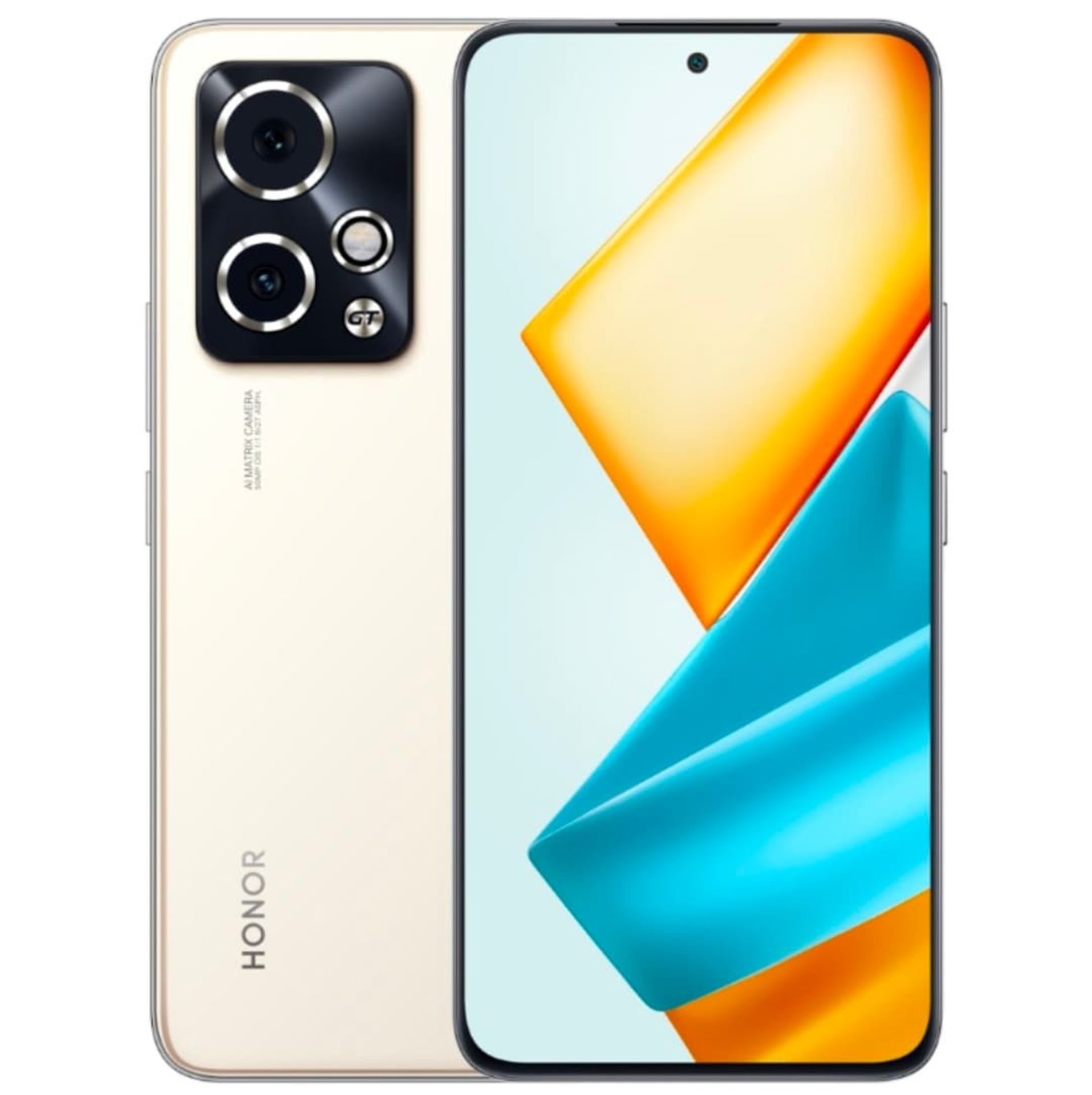 مدل طلایی گوشی آنر ۹۰ جی تی / Honor 90 GT بخش پشتی و جلویی
