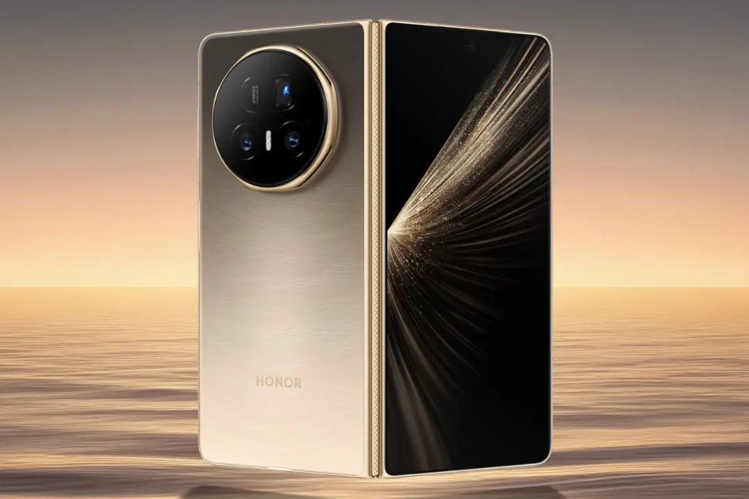 پنل جلو و پشت گوشی موبایل آنر مجیک V5 طلایی / HONOR Magic V5