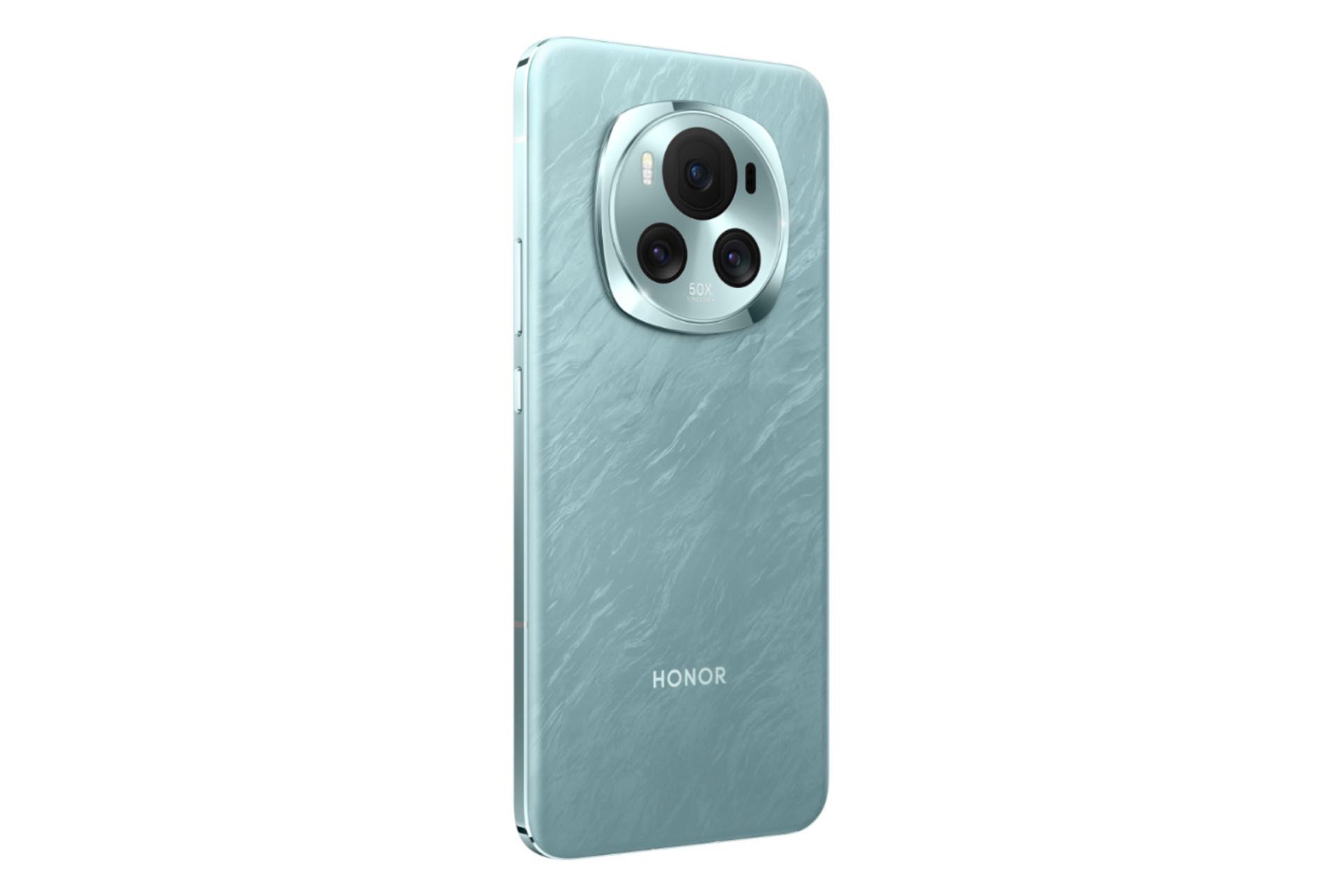 پنل پشت و چینش دوربین گوشی موبایل آنر مجیک 6 فیروزه ای / HONOR Magic6