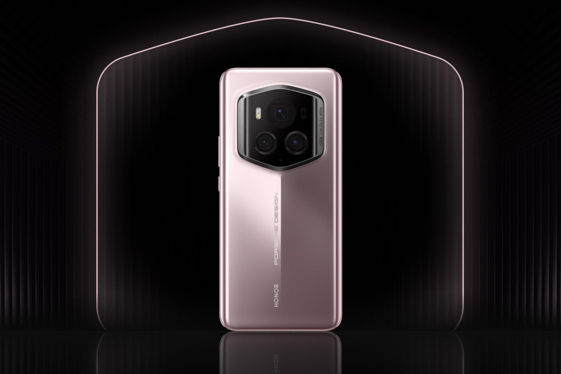 پنل پشت گوشی موبایل آنر مجیک Honor Magic6 RSR Porsche Design صورتی براق