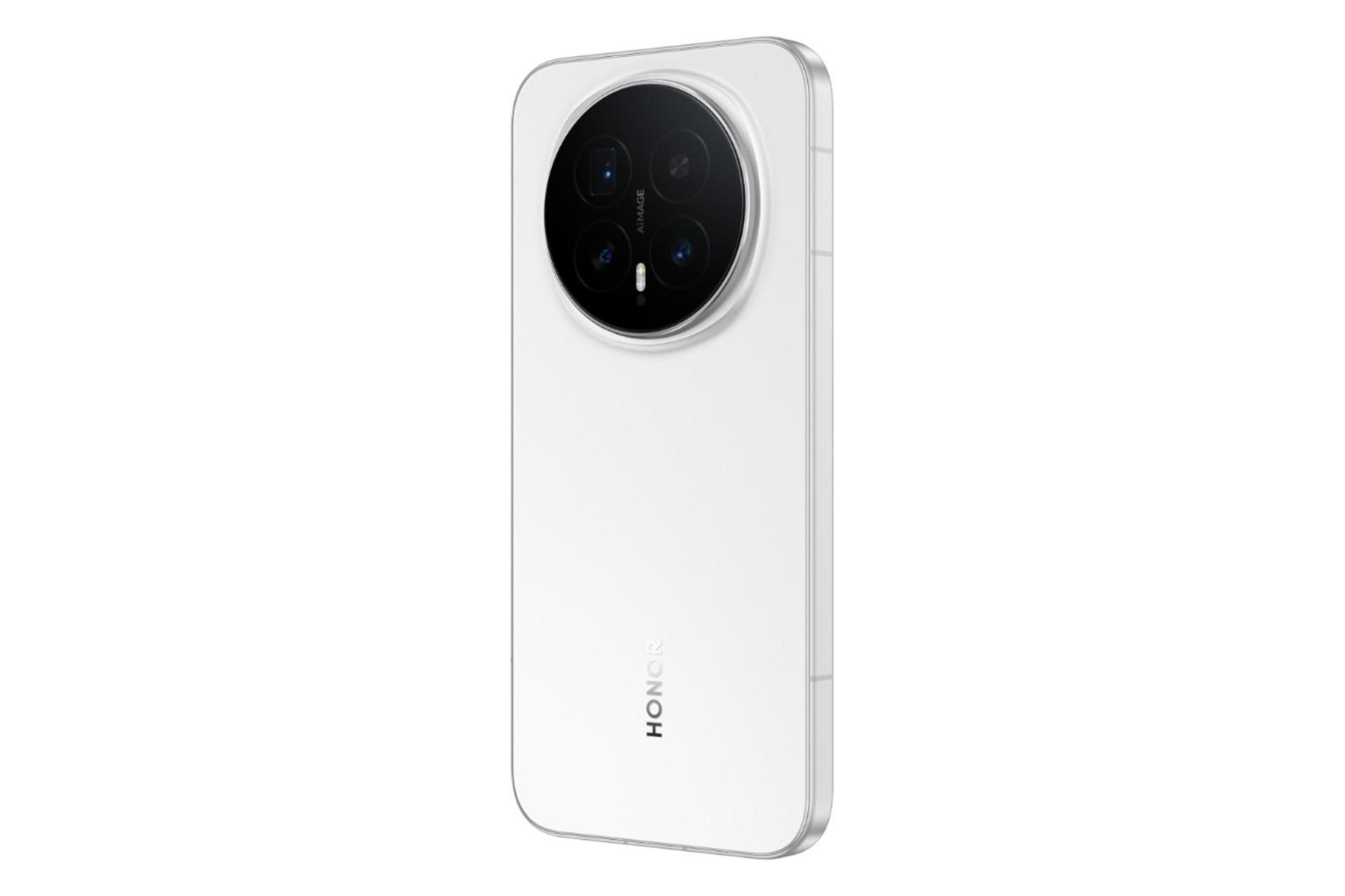پنل پشت و چینش دوربین گوشی موبایل آنر مجیک 8 سفید / HONOR Magic8