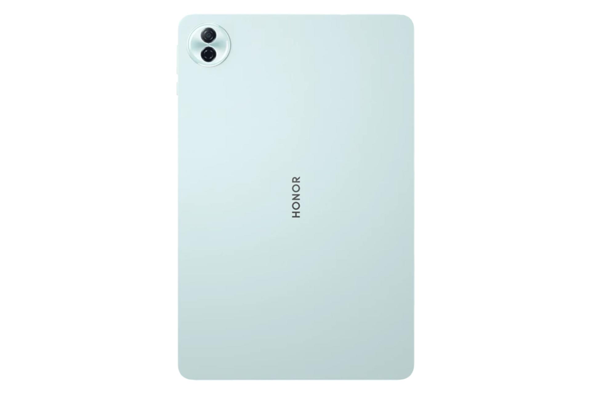 نمای پنل پشت تبلت آنر پد 10 / HONOR Pad 10 با نمایش دوربین و لوگو رنگ سبز