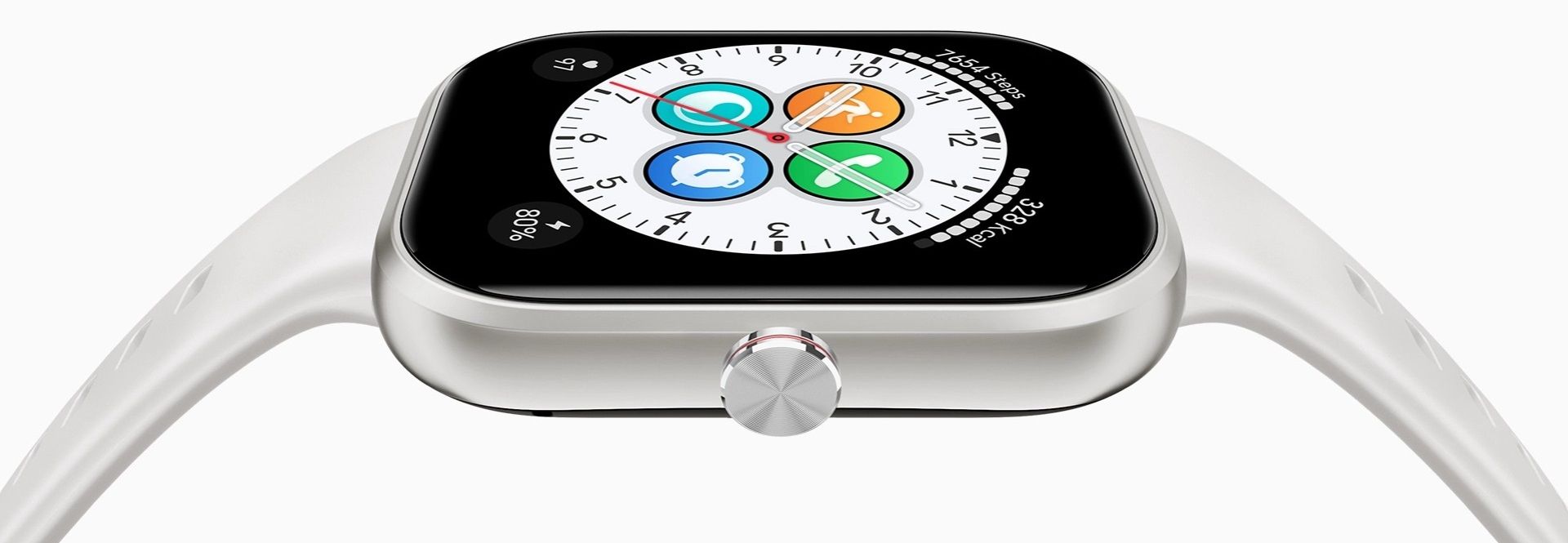 نمایشگر ساعت هوشمند آنر honor choice سفید از نزدیک