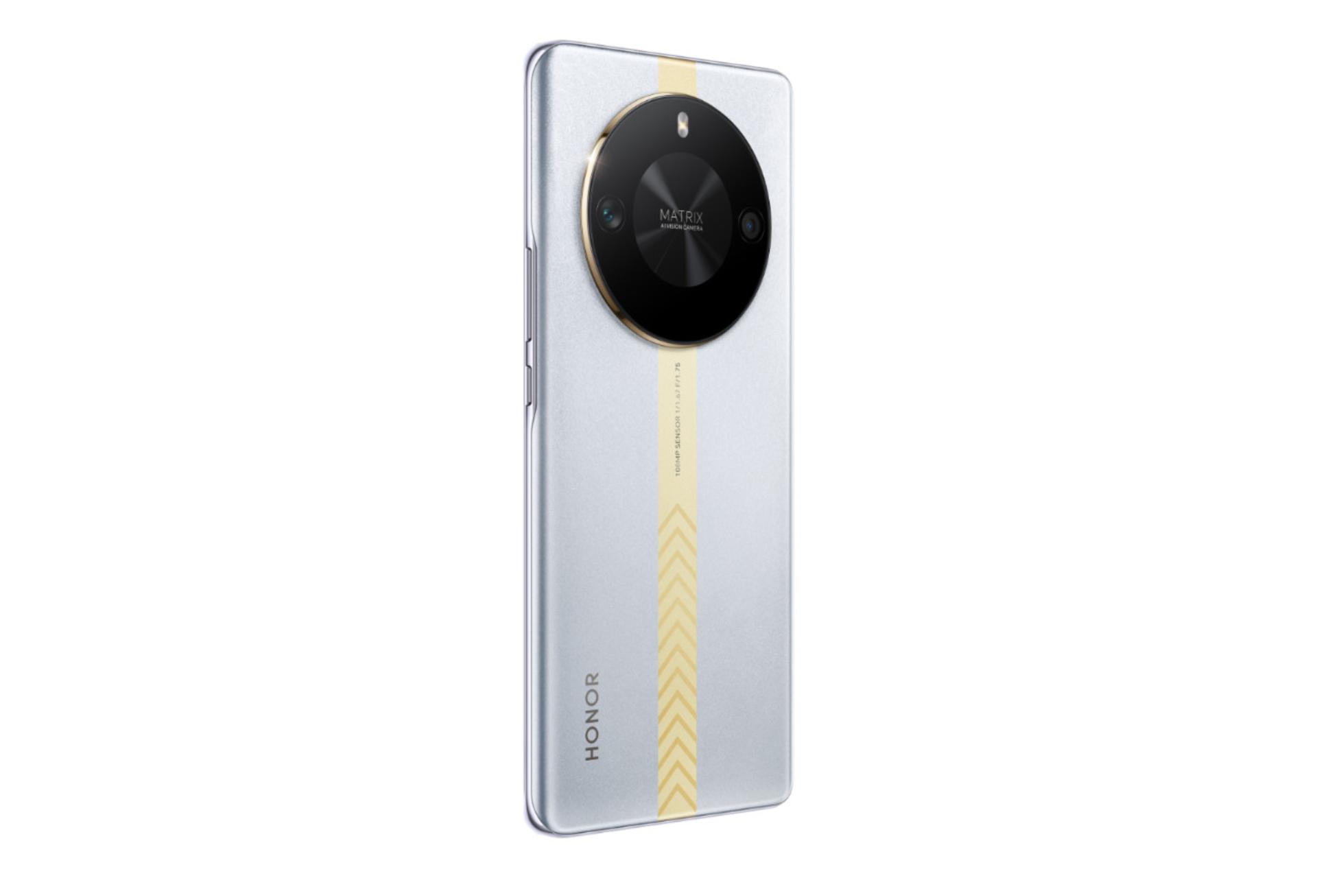 لبه چپ پنل پشت گوشی موبایل آنر HONOR X50 GT نقره ای