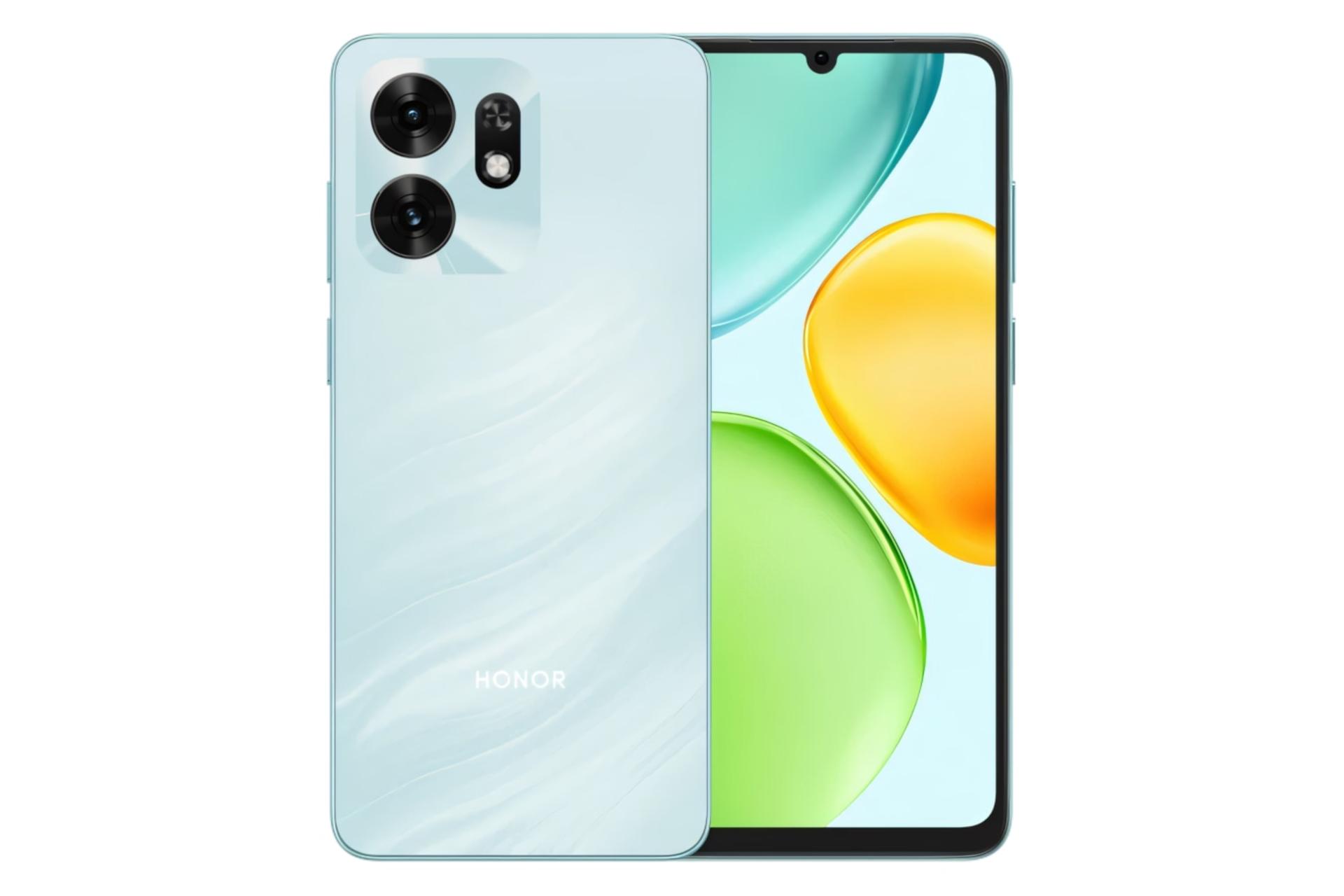 پنل جلو و پشت گوشی موبایل آنر HONOR X6d 5G فیروزه ای