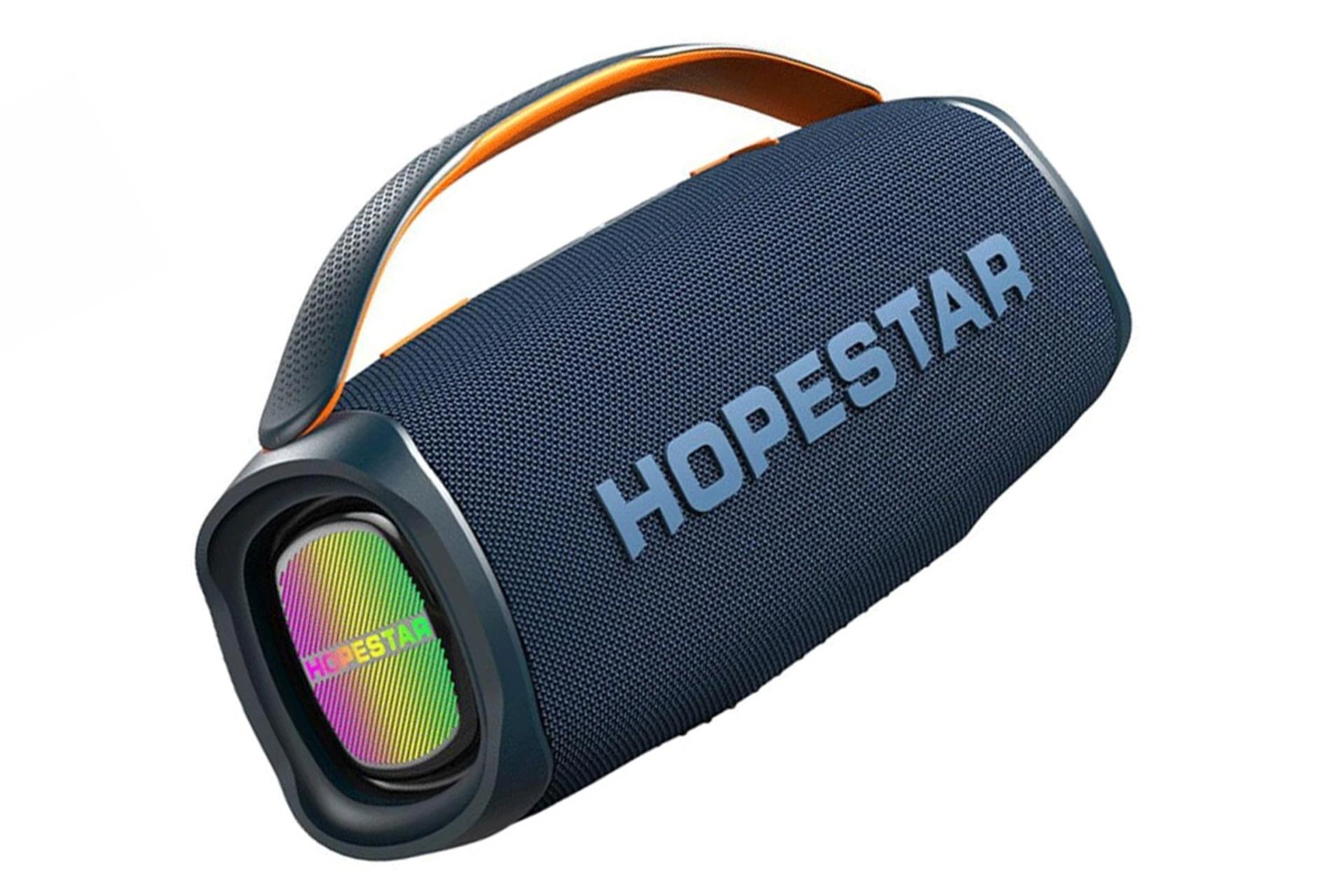 اسپیکر هوپ استار Hopestar A40 آبی از نمای کناری