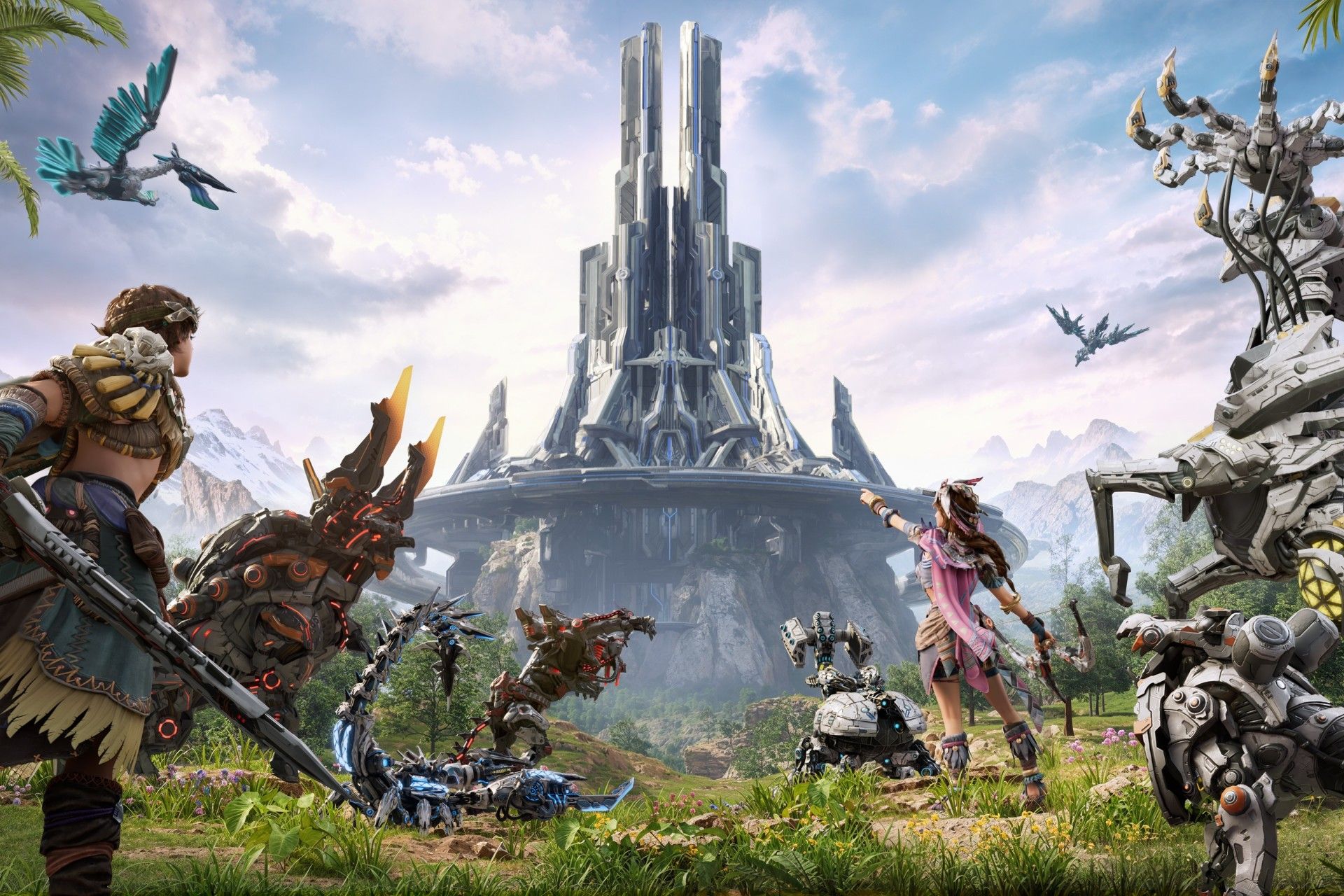 نمایی از بازی هورایزن با شخصیت‌های خیالی