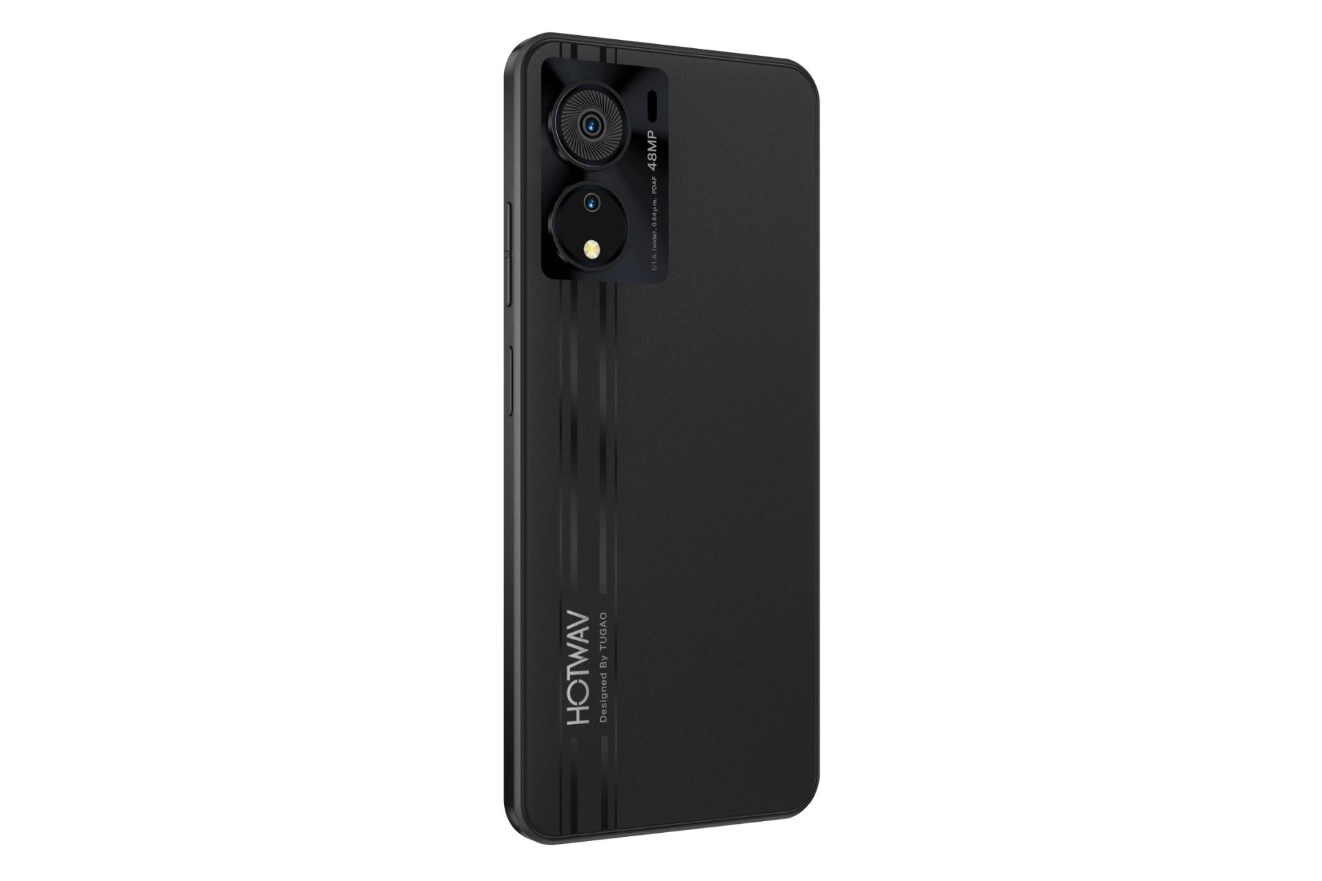 سمت چپ پنل پشت گوشی موبایل نوت 12 EF هات ویو مشکی / HOTWAV Note 12 EF