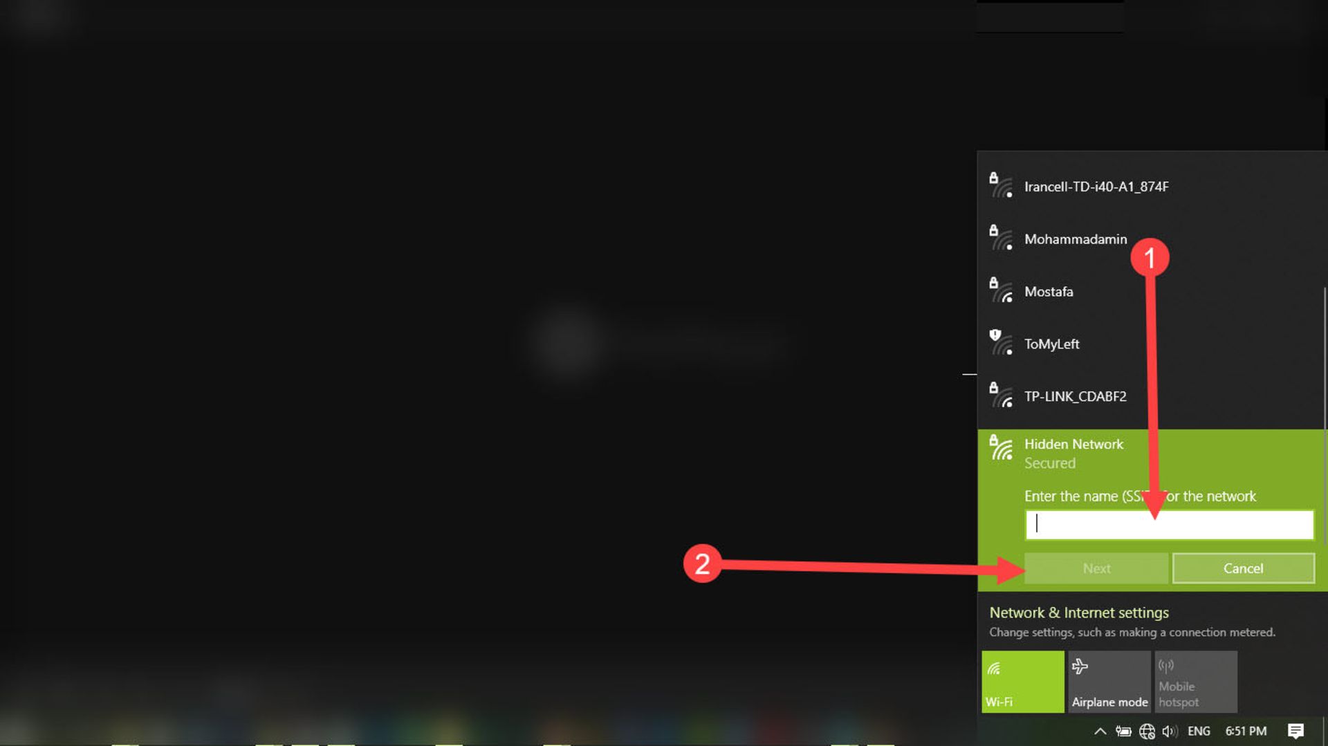 شبکه در ویندوز ۱۰