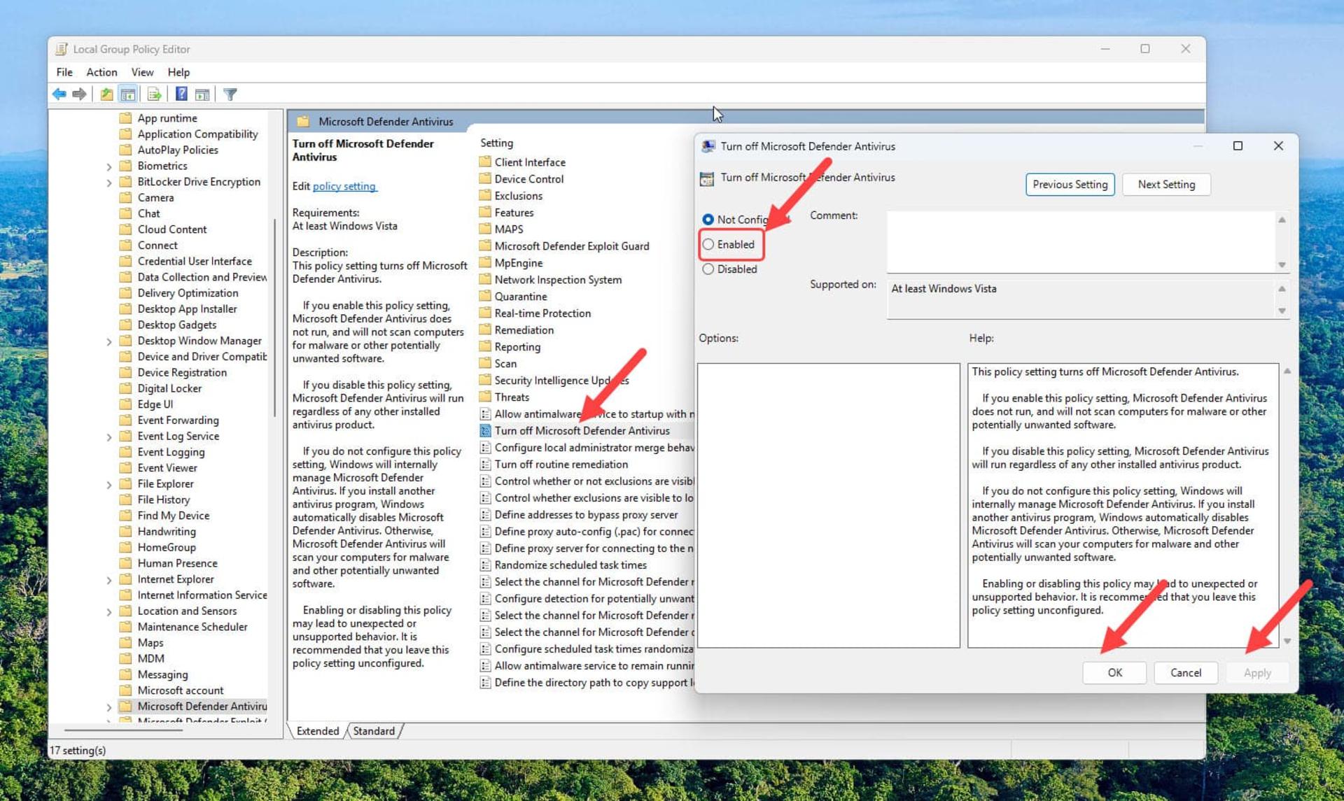 تغییر تنظیمات Group Policy Editor در ویندوز ۱۱