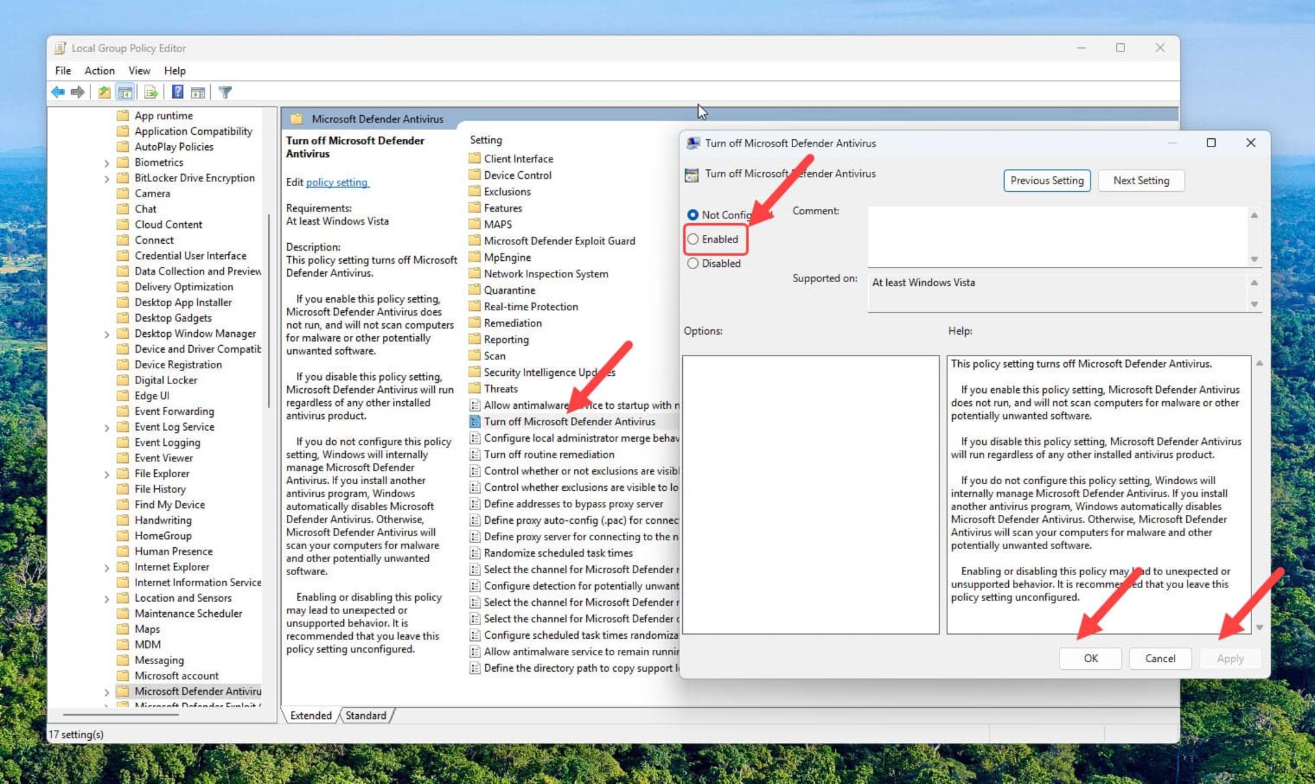 تغییر تنظیمات Group Policy Editor در ویندوز ۱۱