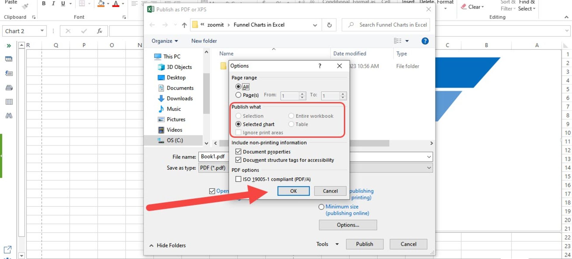 تنظیمات برنامه اکسل