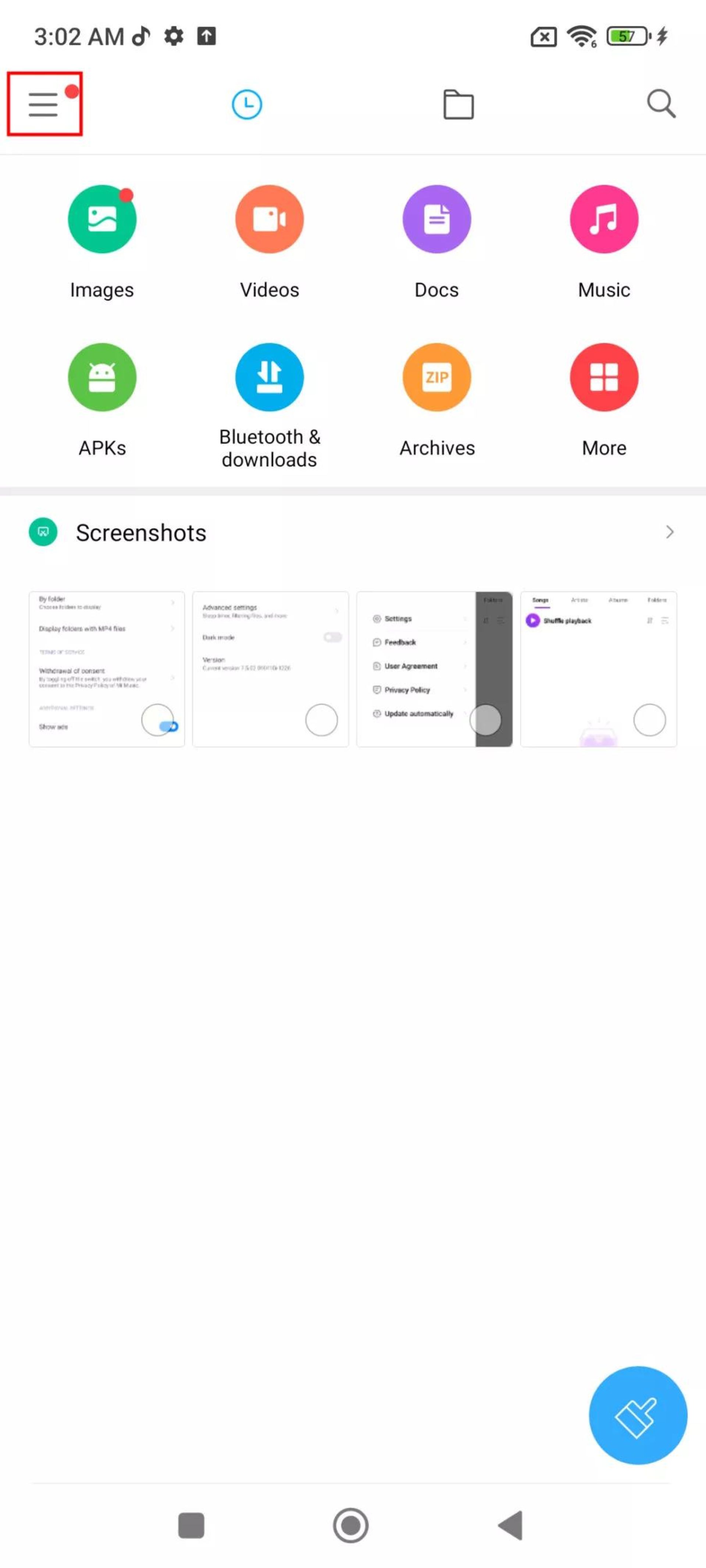 حذف تبلیغات از برنامه Mi File Manager