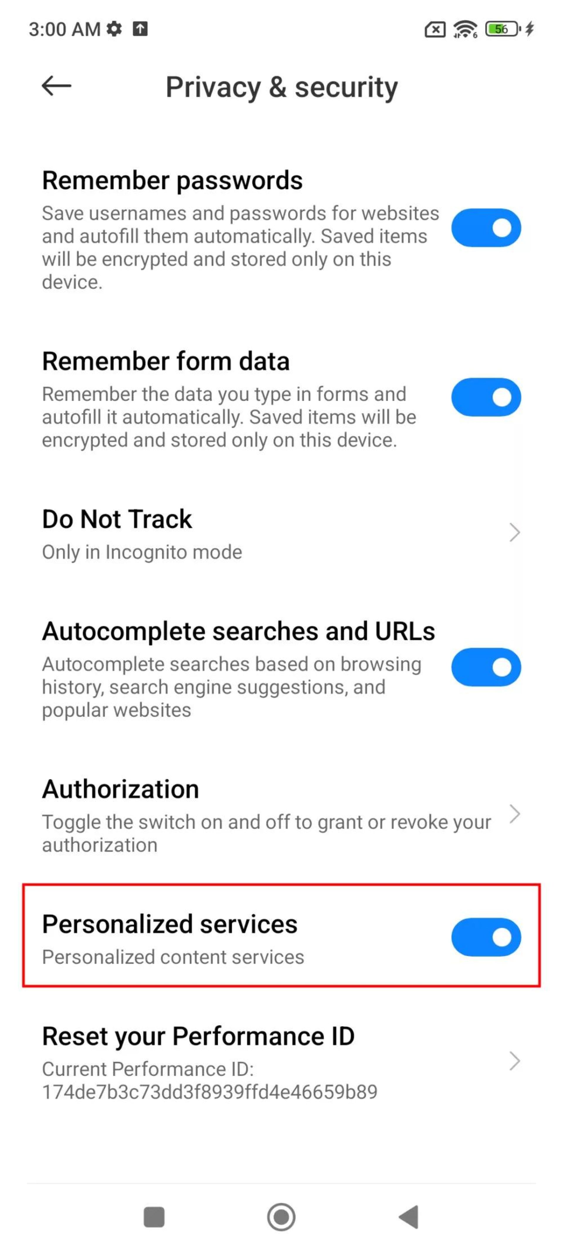 حذف تبلیغات از Mi Browser شیائومی