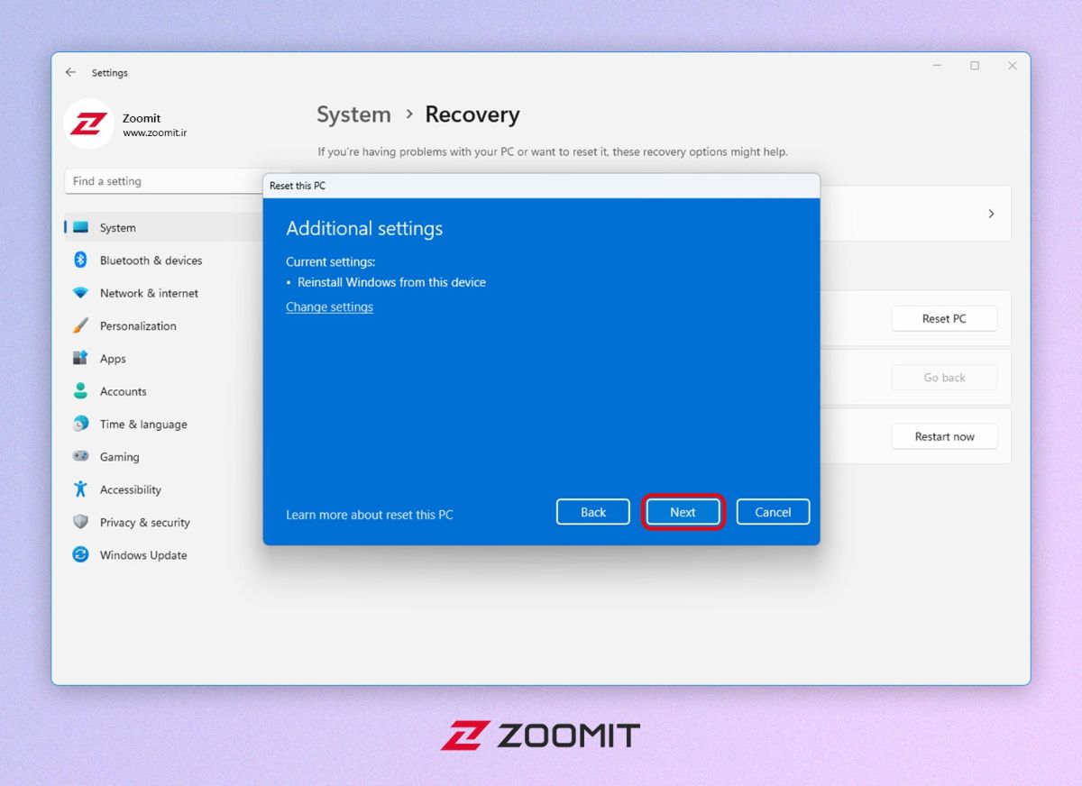 Windows 11 Factory Reset; Video And StepByStep Training