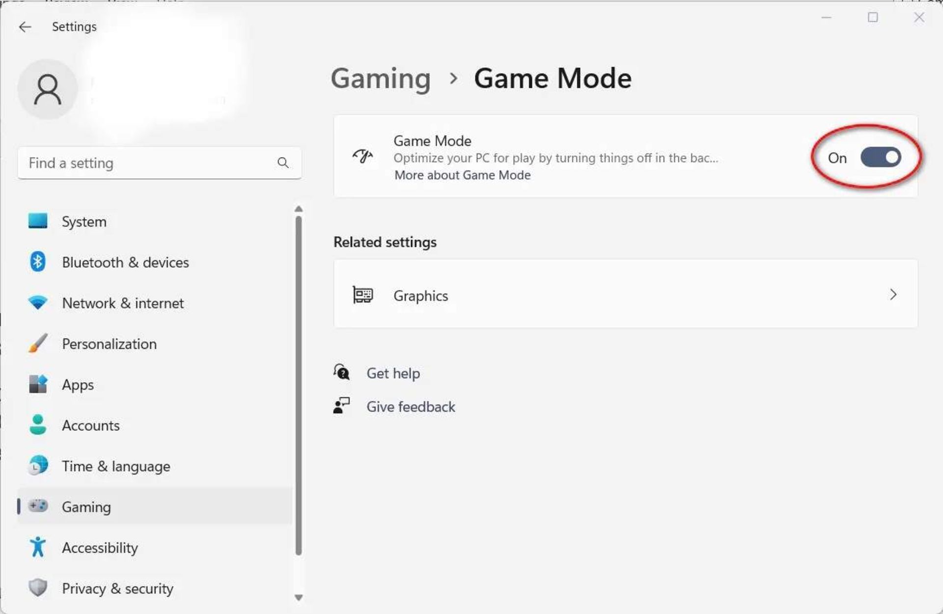 روش روشن کردن حالت بازی در ویندوز ۱۱