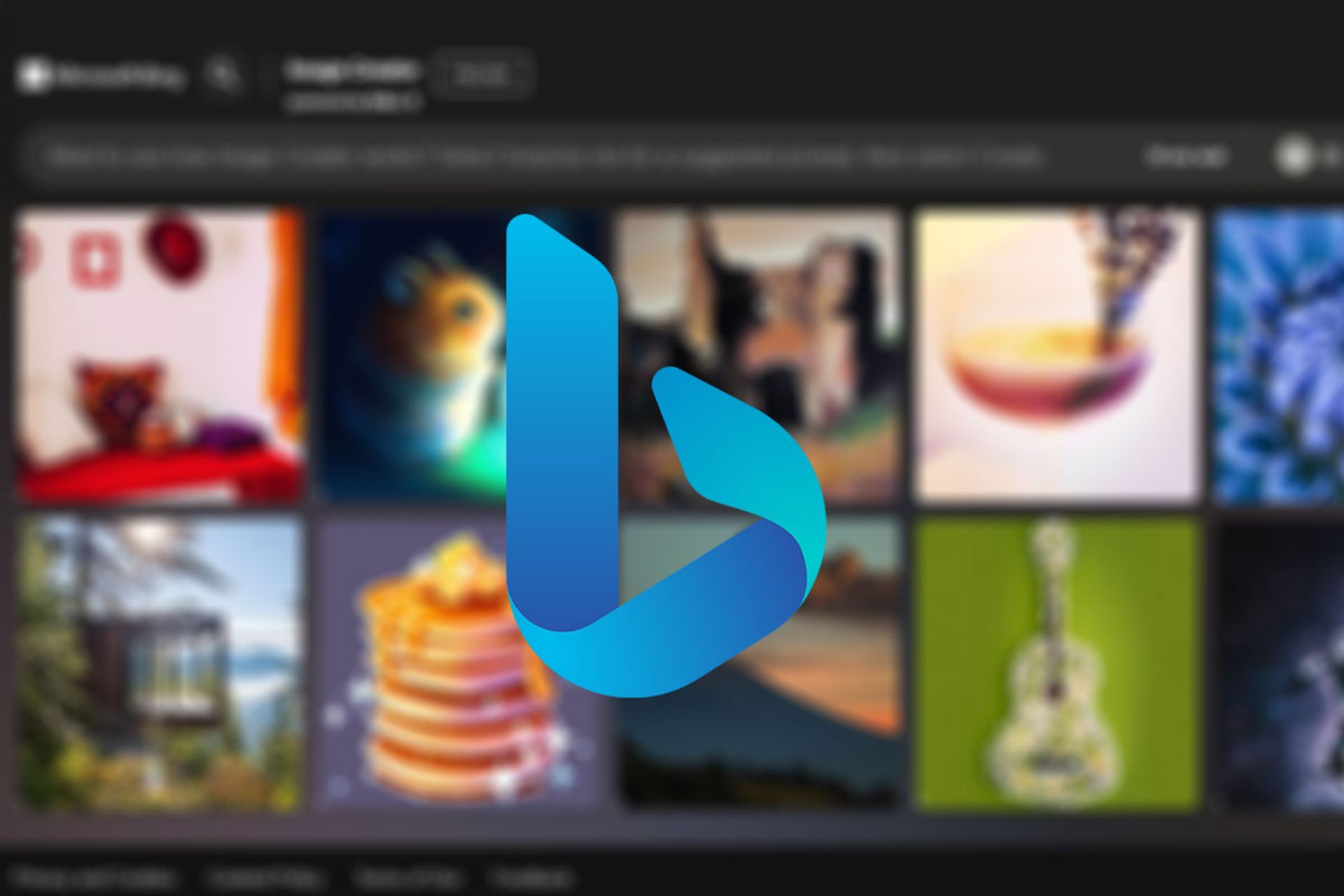 لوگو بینگ جدید روی منوی بینگ Image Creator