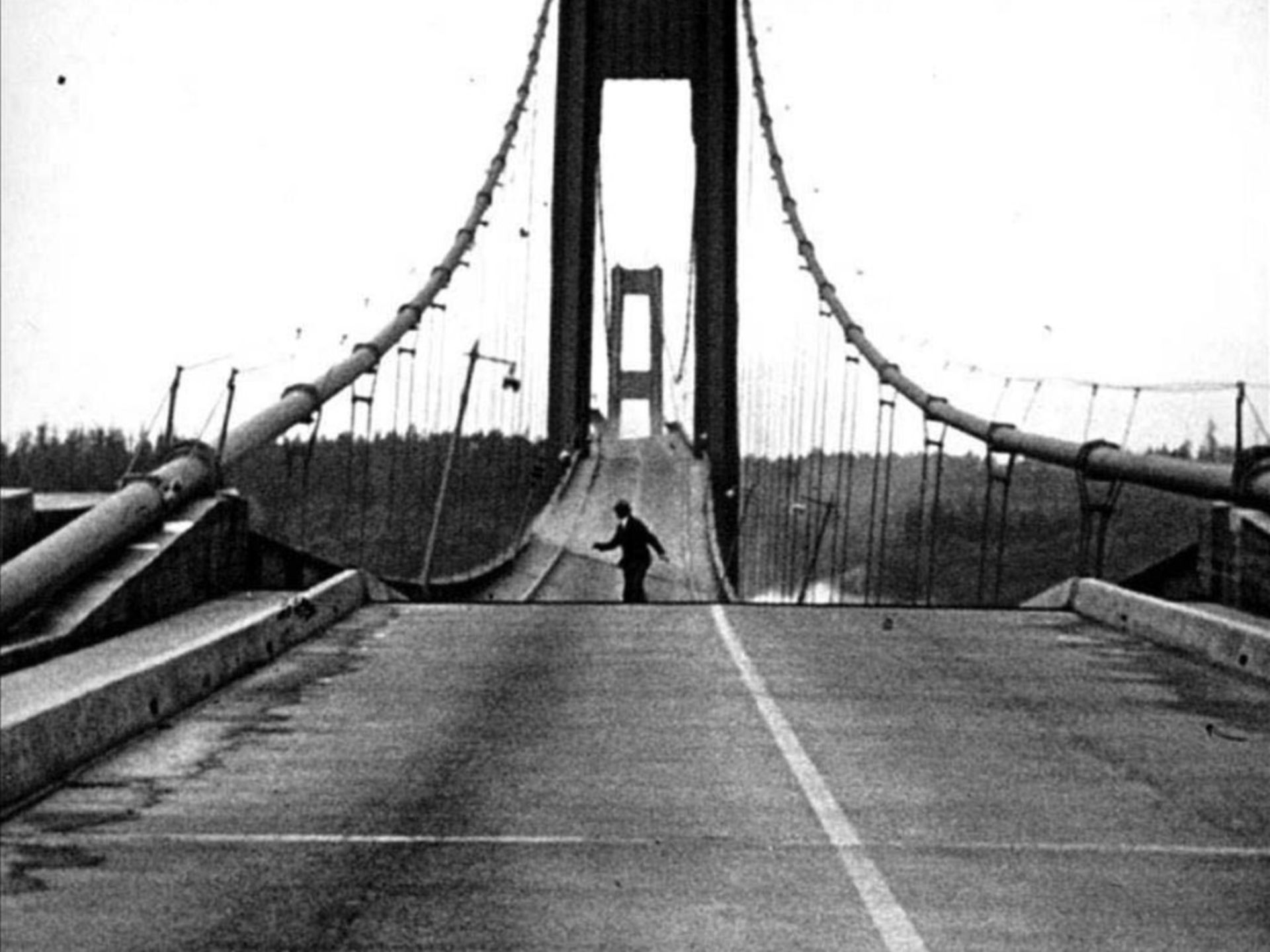 سقوط گرتی خروشان، پل تاکوما نروز، ۷ نوامبر ۱۹۴۰.