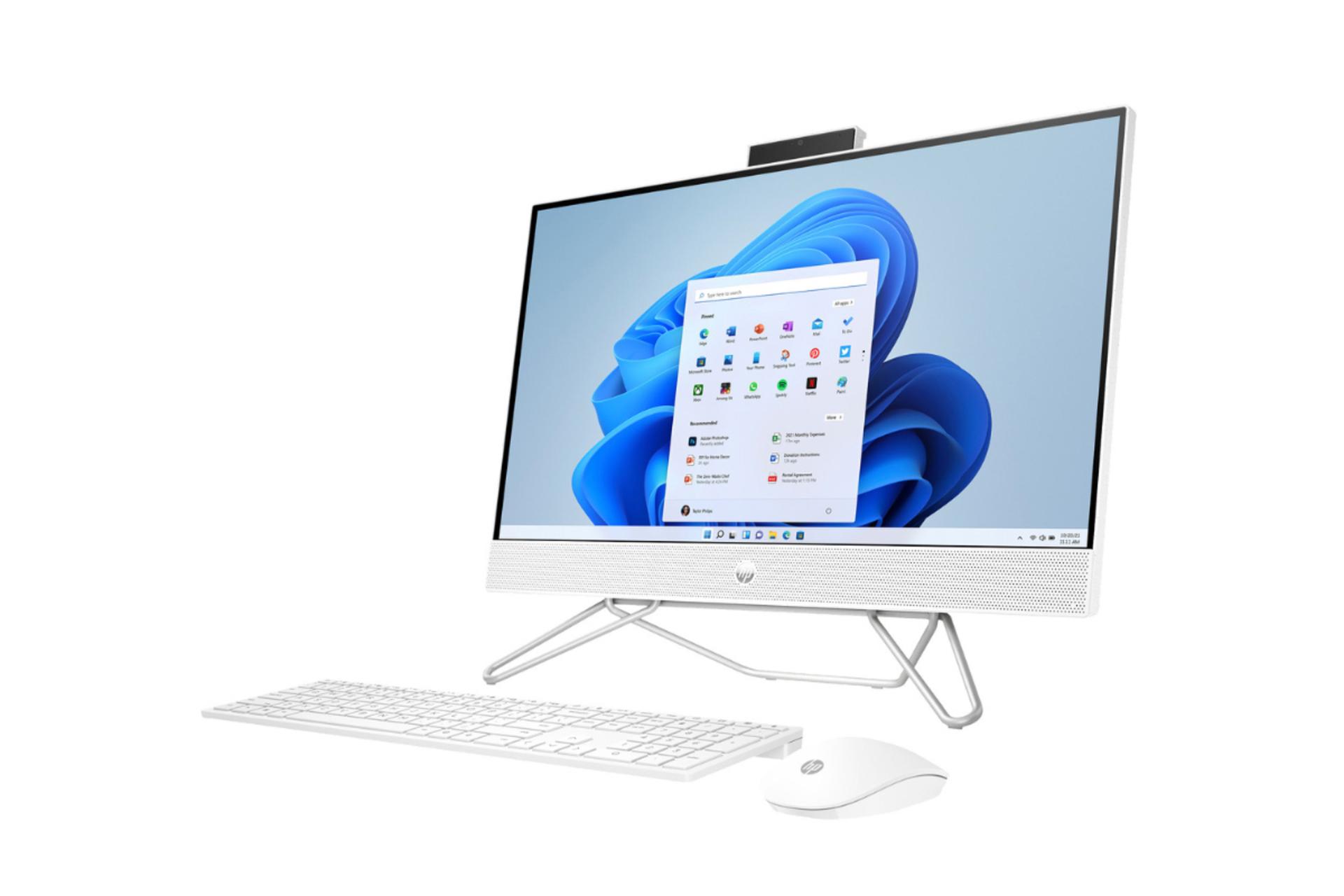 نمای سمت راست All in One 24-cb1288nh اچ پی - Core i3-1215U UHD 8GB 512GB