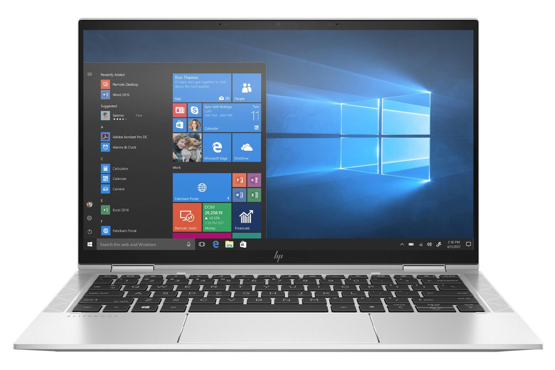 لپ تاپ EliteBook x360 1030 G7 اچ پی  نمای روبرو