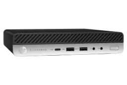سمت چپ کامپیوتر کوچک HP Elitedesk Tiny 600 G5 Core i5-9400 UHD 630 8GB 256GB