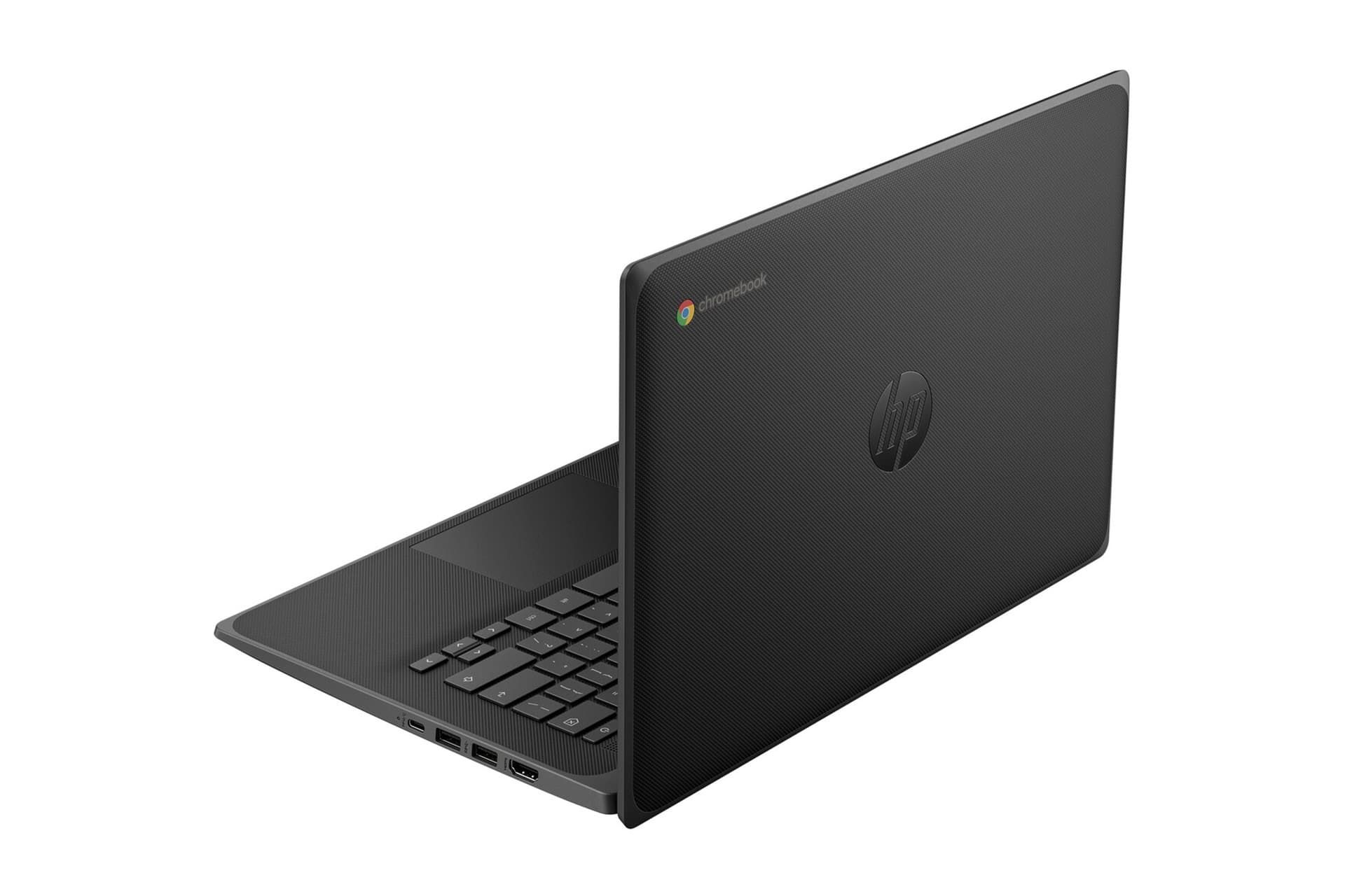 نمایی از پشت لپ تاپ HP Fortis G11 به رنگ مشکی