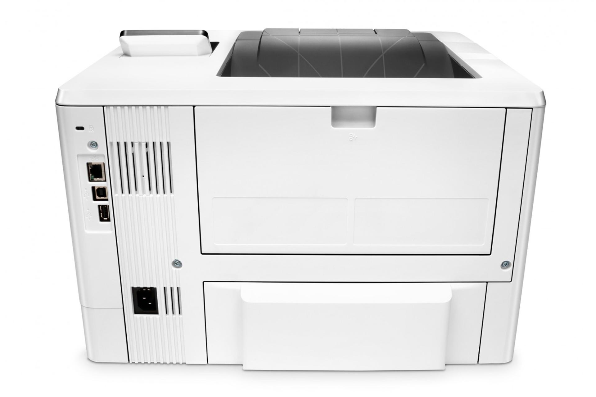 نمای پشت و بدنه پرینتر اچ پی LaserJet Pro M501n