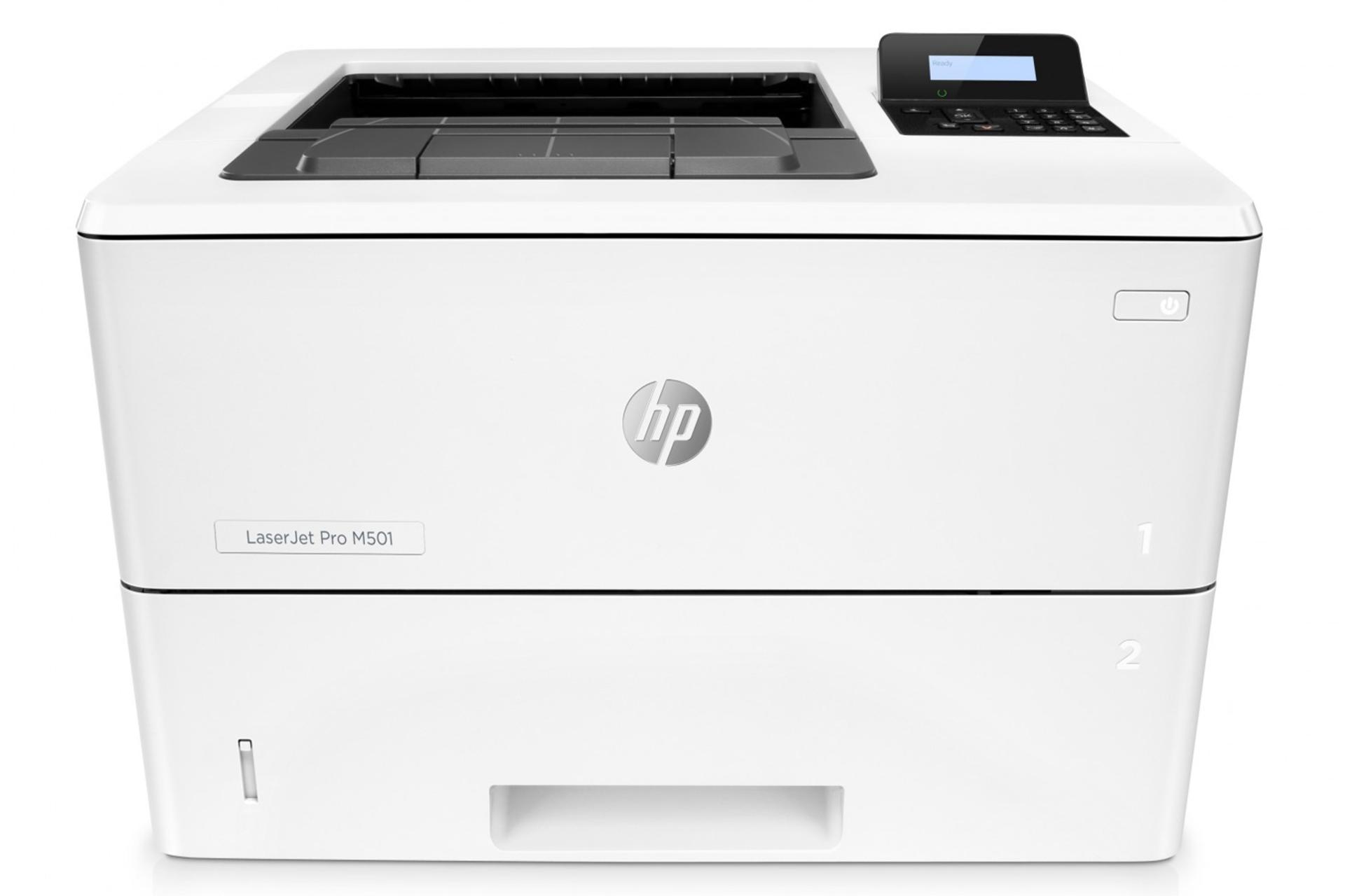 پرینتر اچ پی LaserJet Pro M501n نمای جلو
