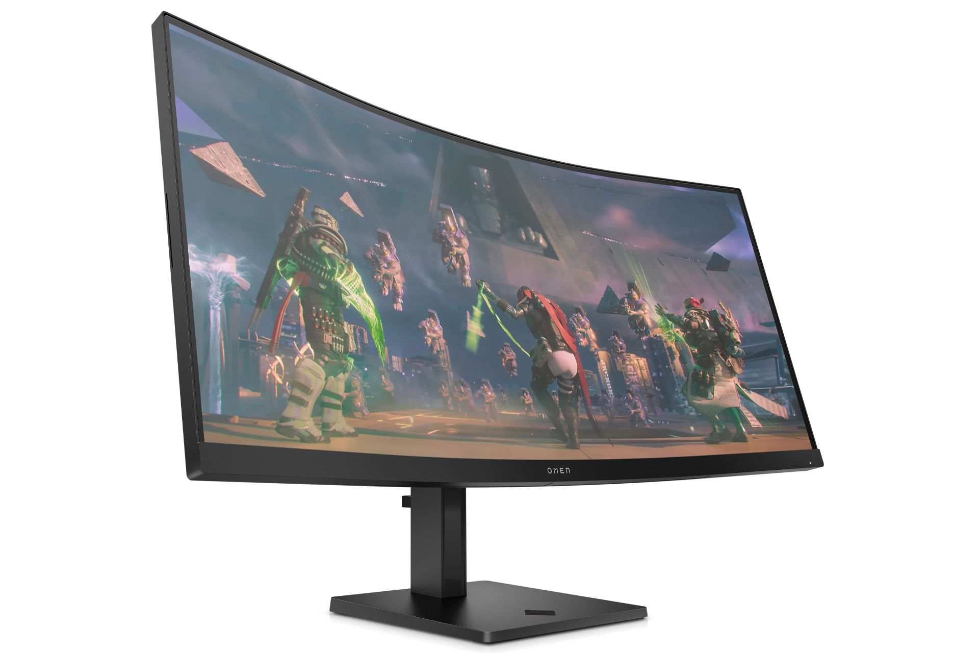 مانیتور گیمینگ HP Omen 34c از نمای جلو