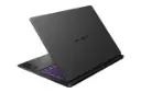 نمای پنل پشت لپ تاپ OMEN Transcend 14-fb0097nr اچ پی با نمایش لوگو، درگاه‌ها و منافذ عبور هوای لبه‌ی پشتی