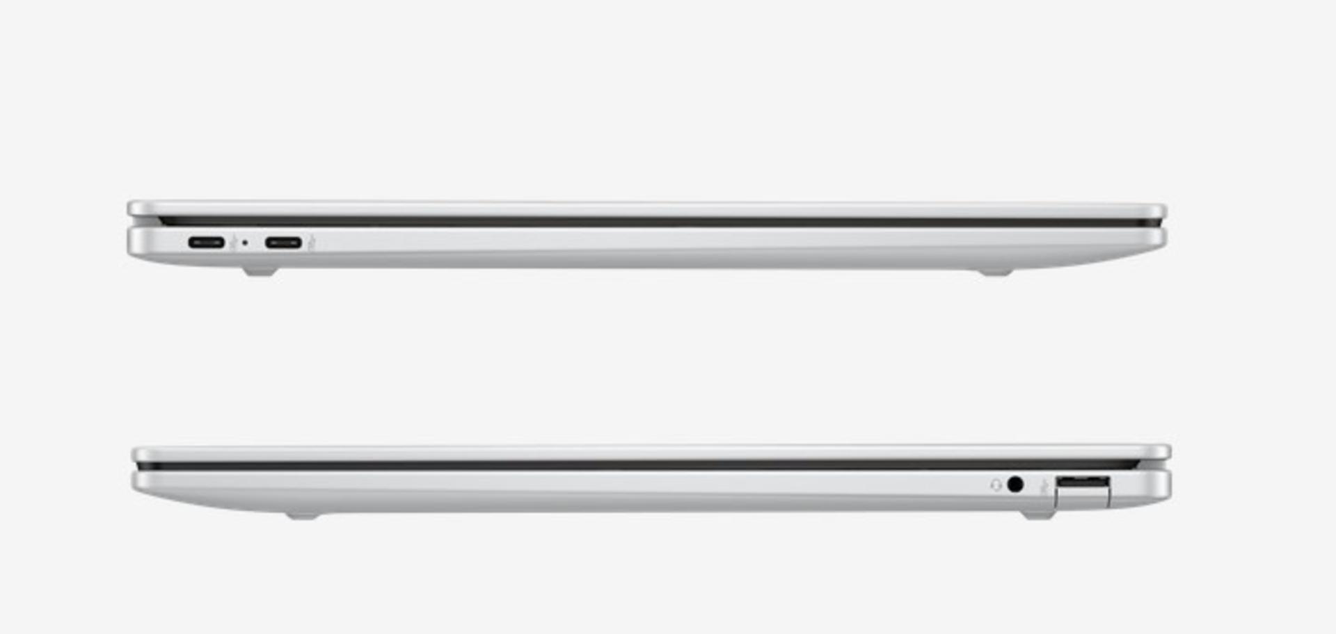 نمای جانبی لپ‌تاپ اچ پی Omnibook 5 در حالت بسته