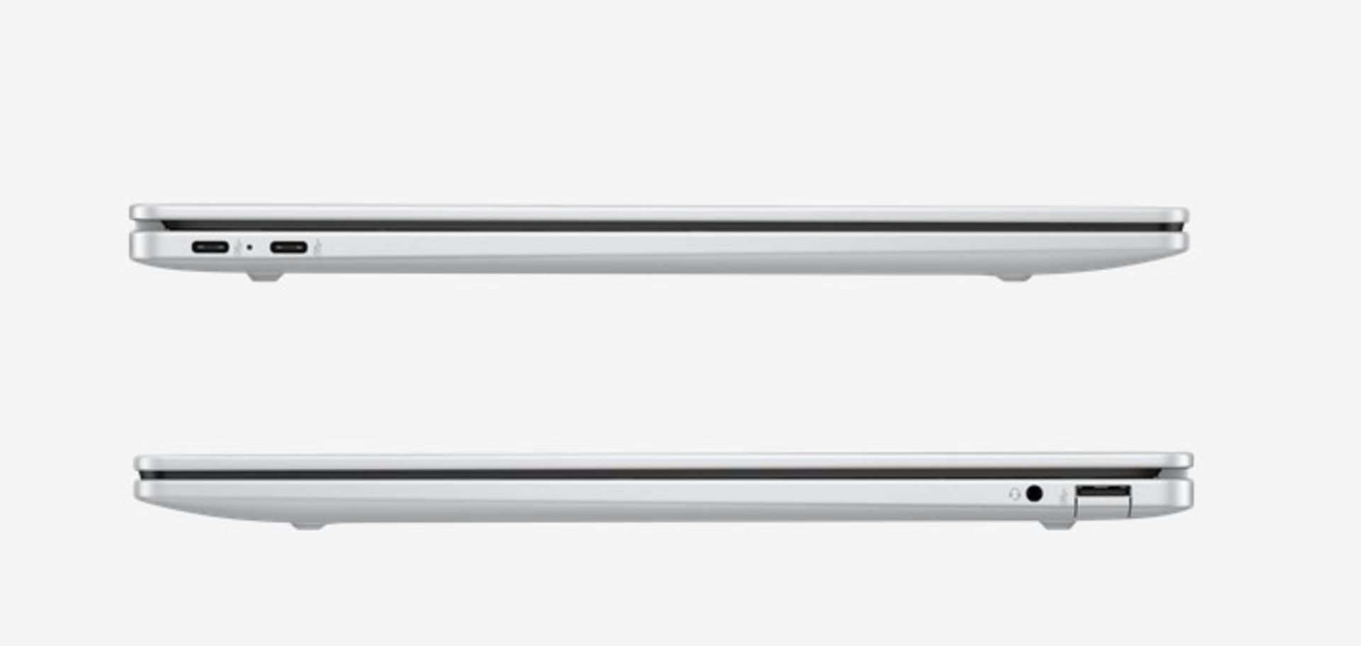 نمای جانبی لپ‌تاپ اچ پی Omnibook 5 در حالت بسته
