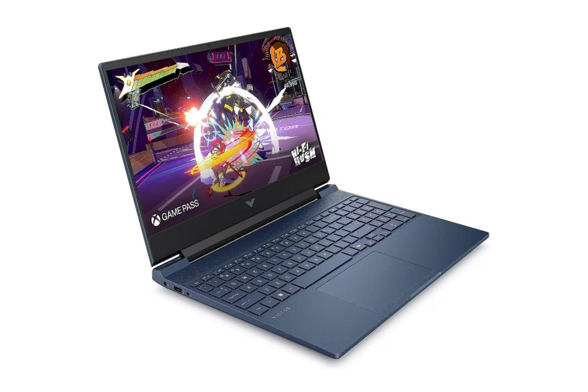 لپ تاپ اچ پی HP Victus 15-fa2039nw نمای جلو و چپ