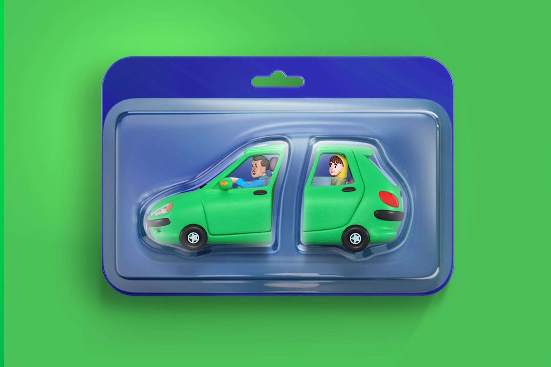 راننده و مسافر در ماشین 